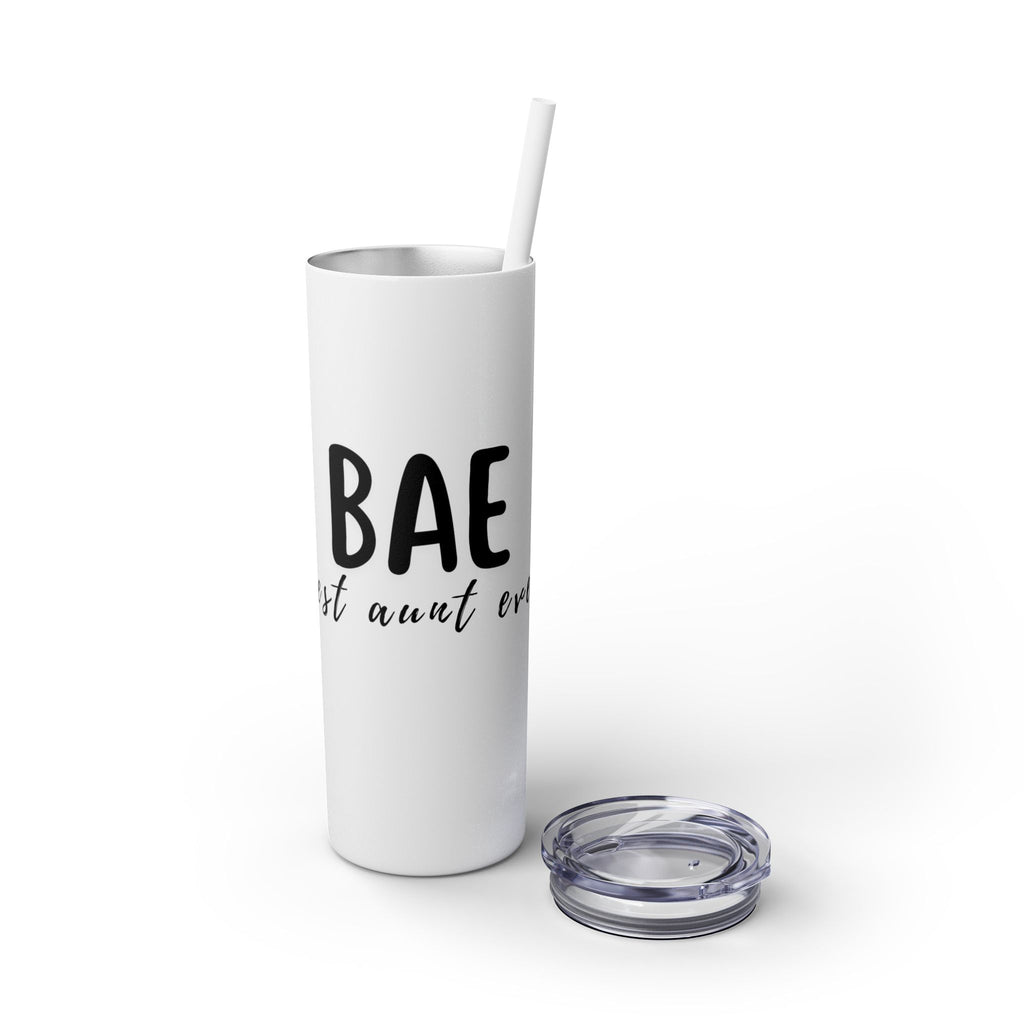 BAE Best Aunt Ever Skinny Tumbler with Straw, 20oz more colors
