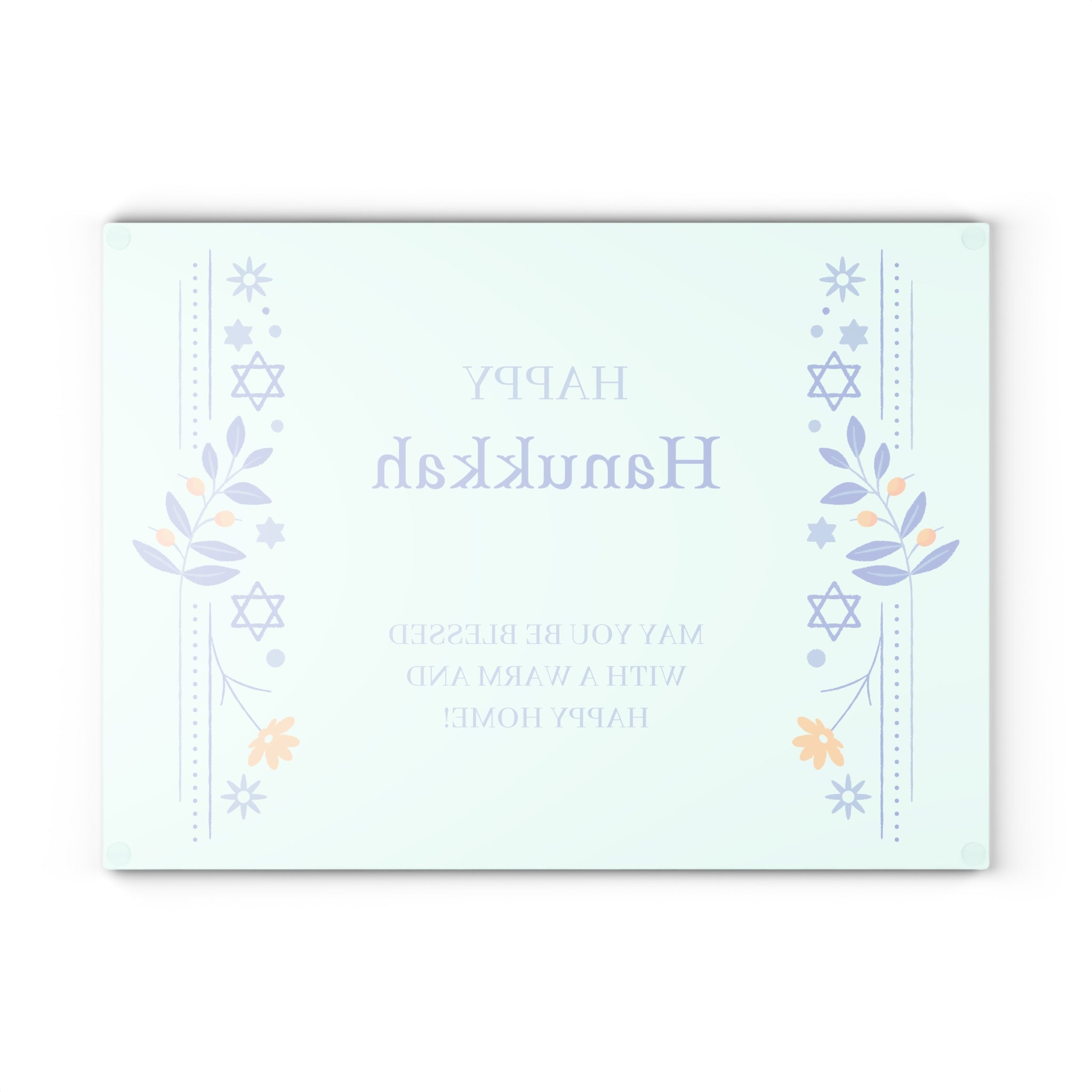 Menorah Trays for Hanukkah Gift - Hanukkah Drip Trays - Hanukkah Decorations - Chanukah Candle Wax Drip Tray - Jewish Home Decor