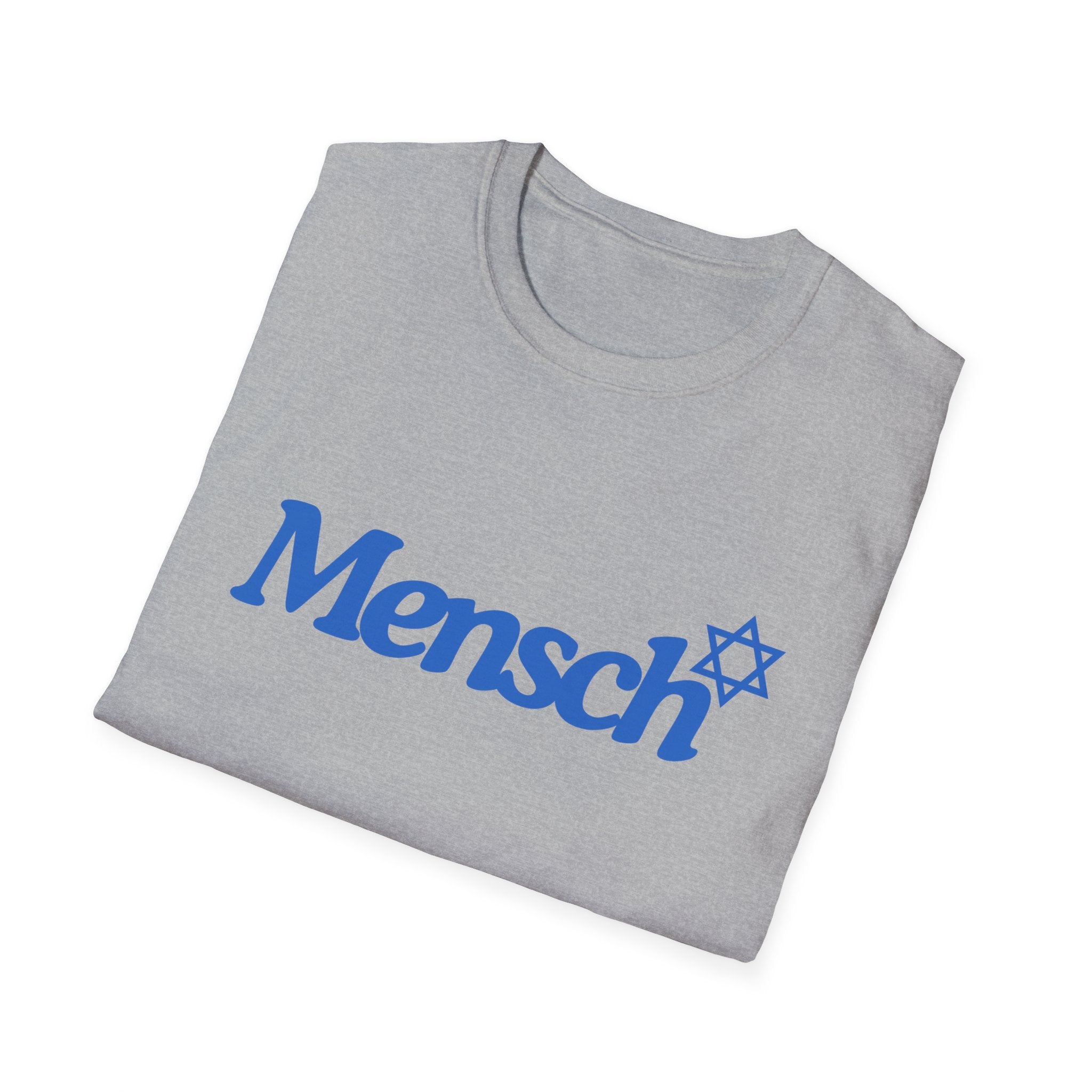 Mensch T-Shirt with Mensch and Star of David for a Mensch Shirt
