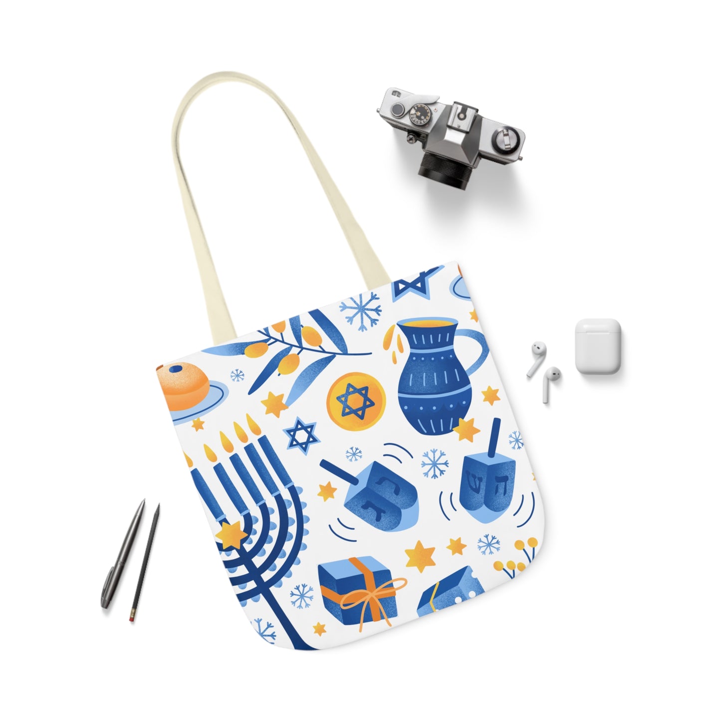 Hanukkah Canvas Tote Bag