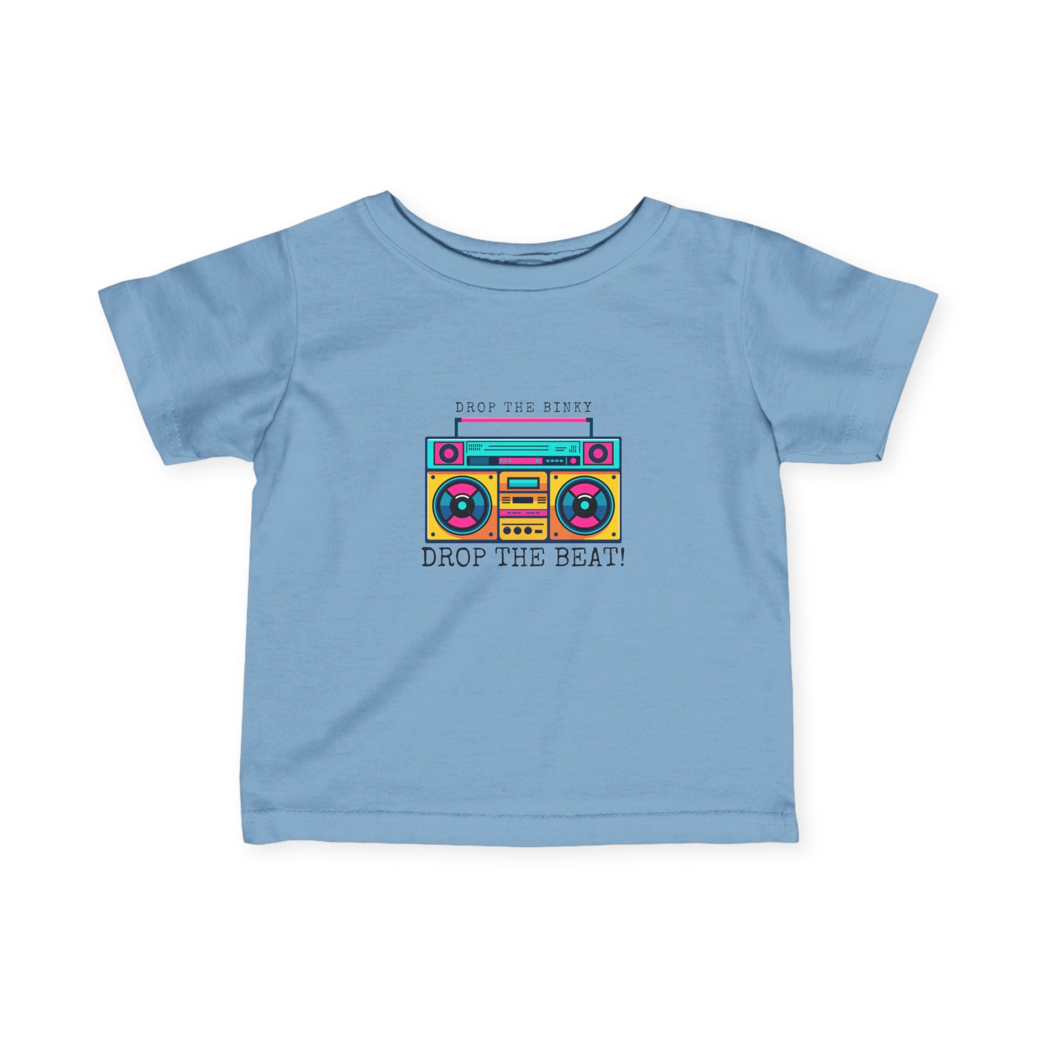Retro Boombox Infant Tee - Perfect for Music Lovers, Baby Shower Gift, Playful Baby Outfit, Summer Fun, Drop the Beat!