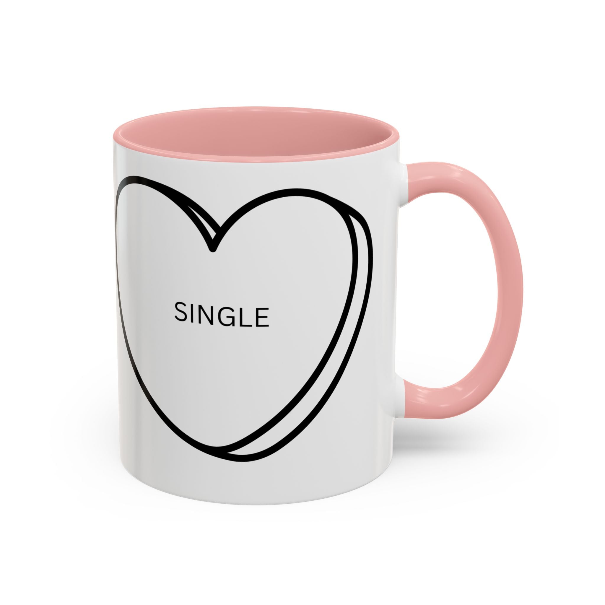 Coffee Mug, Single on Valentine's Mug, Candy Heart Mug, Amazon Prime Mug, Valentine's Day Mug, Gift for Single Friend