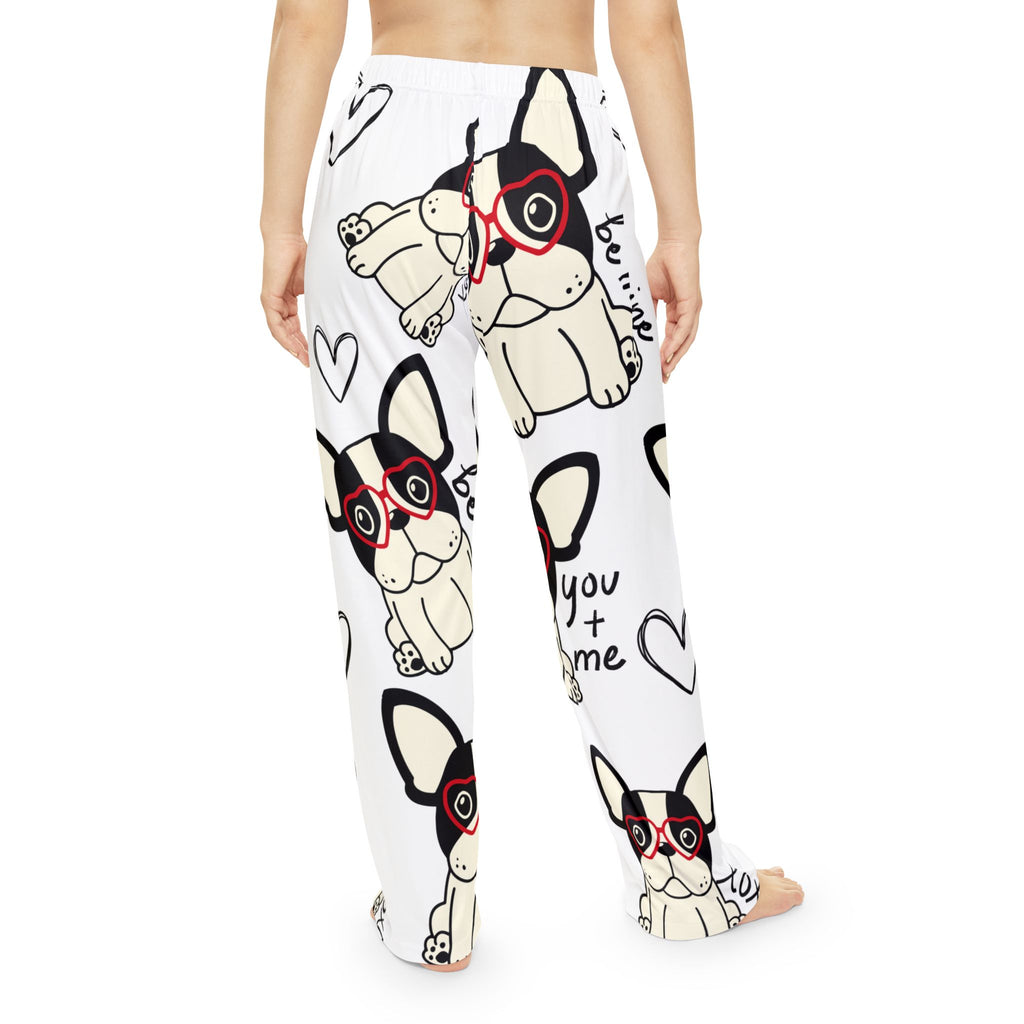 Women's Valentine's French Bulldog PJ Pant French Bulldog Pajama Pants Valentines PJ Pant for Women