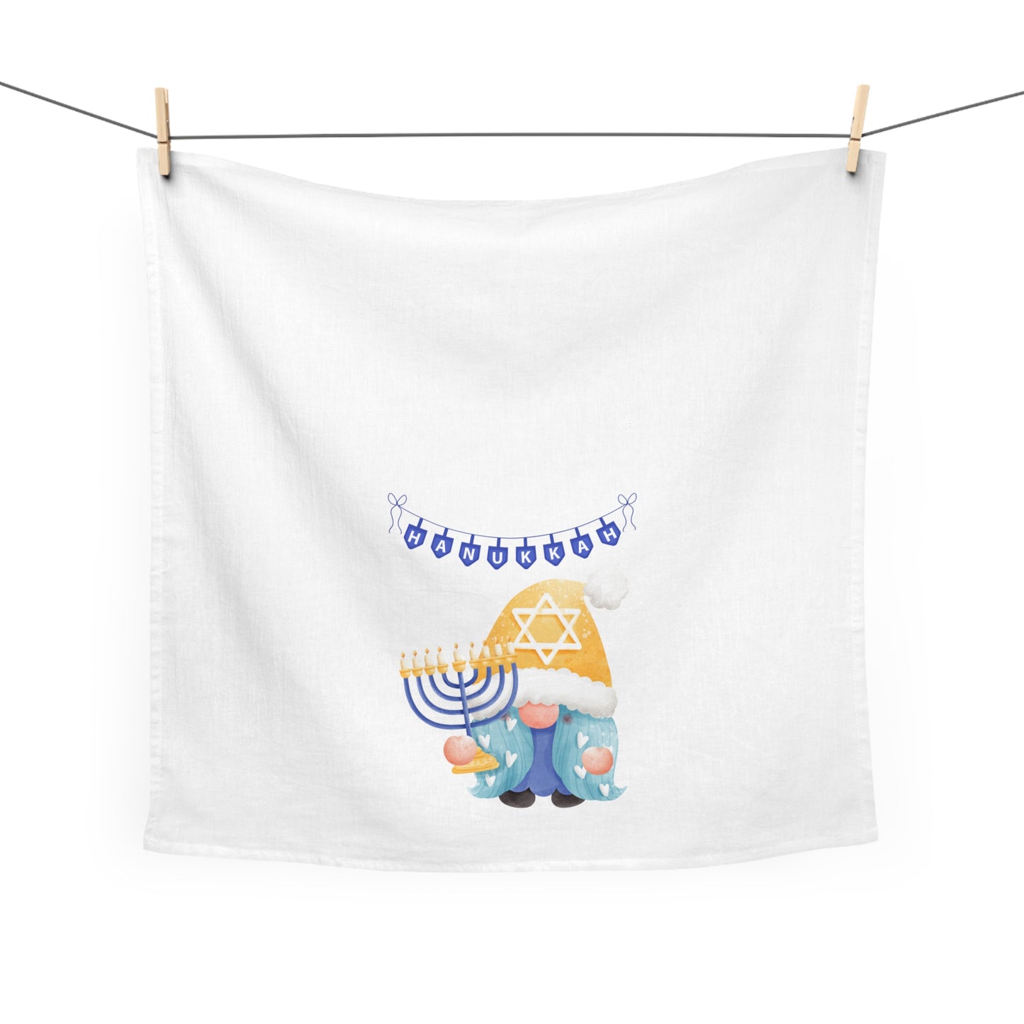 Hanukkah Gnome Tea Towel