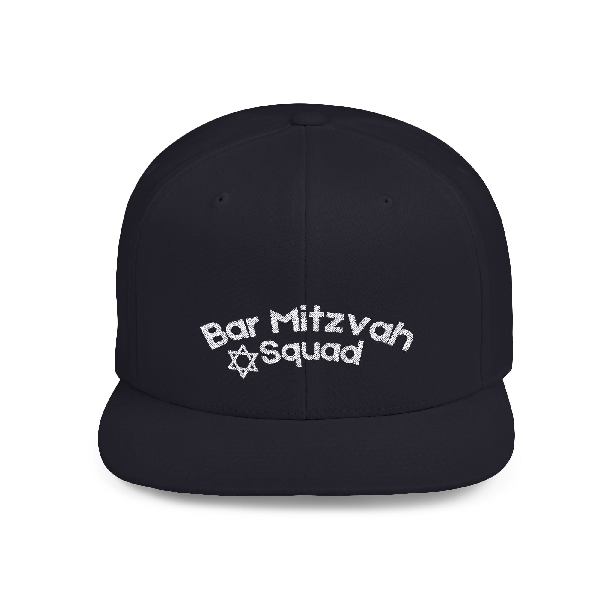 Bar Mitzvah Squad Flat Bill Snapback Bar Mitzvah Hat