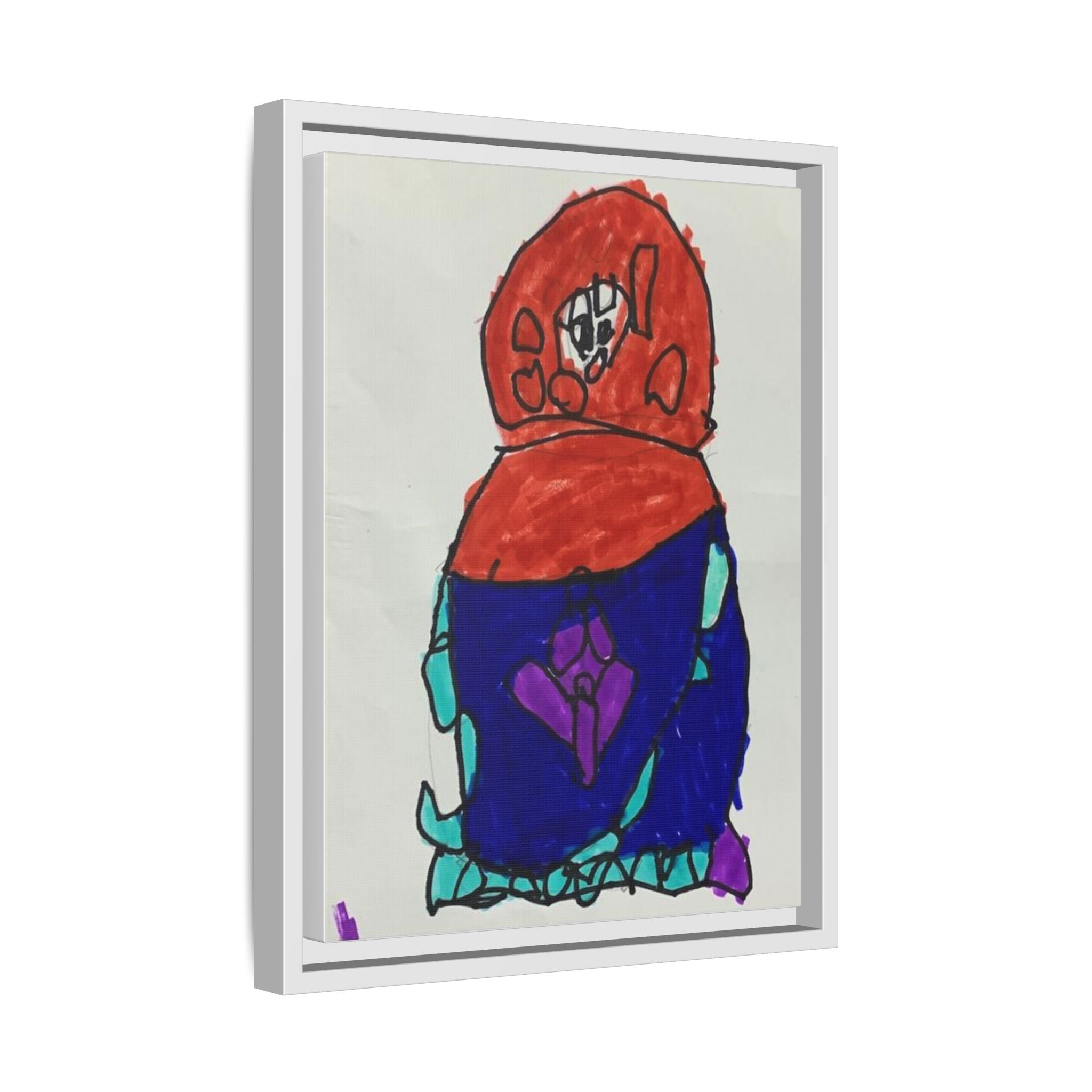 Matryoshka Doll, Babushka Dolls, Russian Nesting Dolls Matte Canvas, Framed (Multi-color)