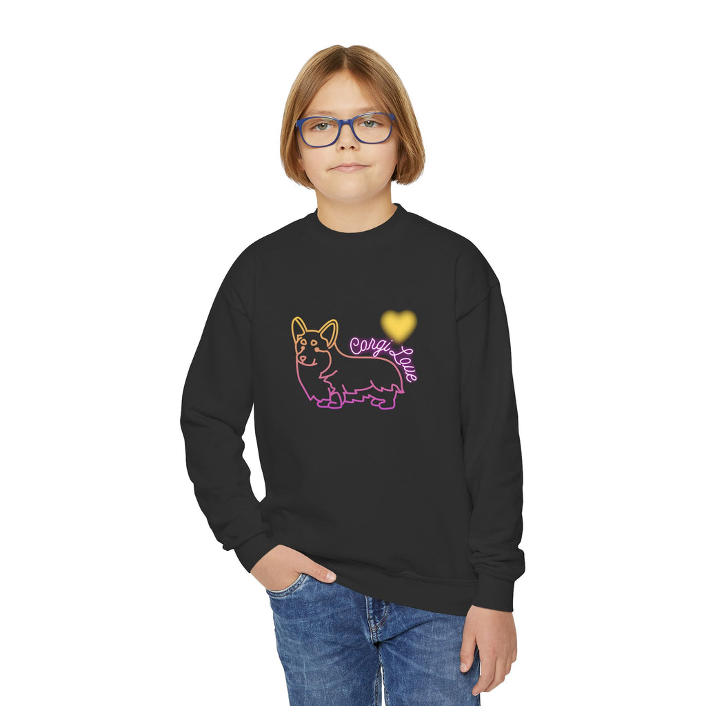 Corgi Love Youth Crewneck Sweatshirt