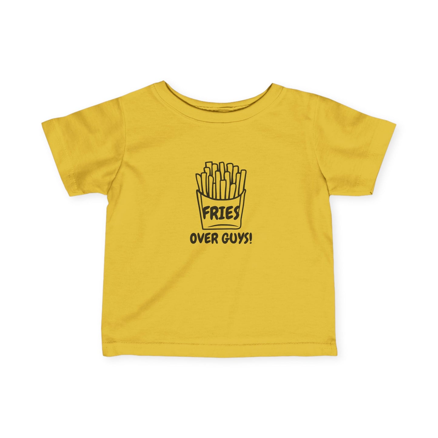 Funny Infant Tee Fries Over Guys! Cute Baby Shirt, Toddler Gift French Fries
