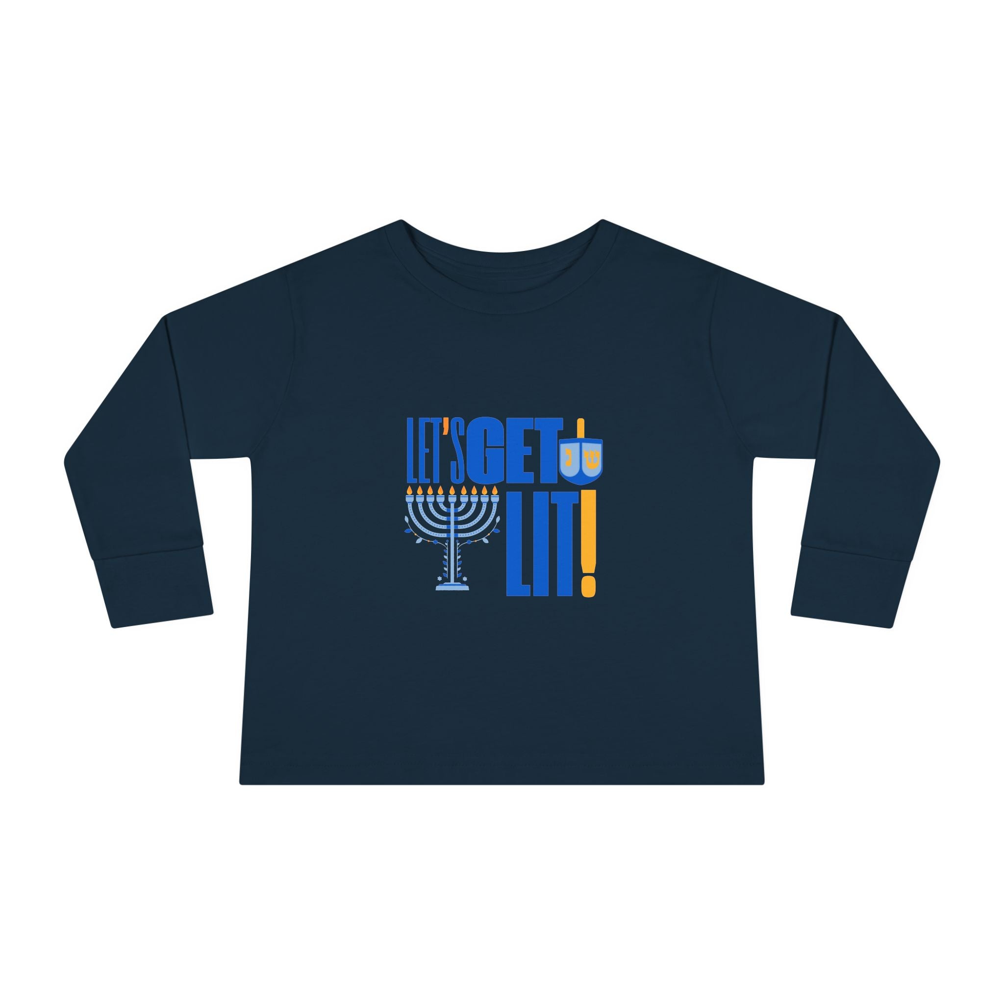 Toddler Hanukkah Shirt, Hanukkah Long Sleeve Tee, Chanukah Shirt for Toddler