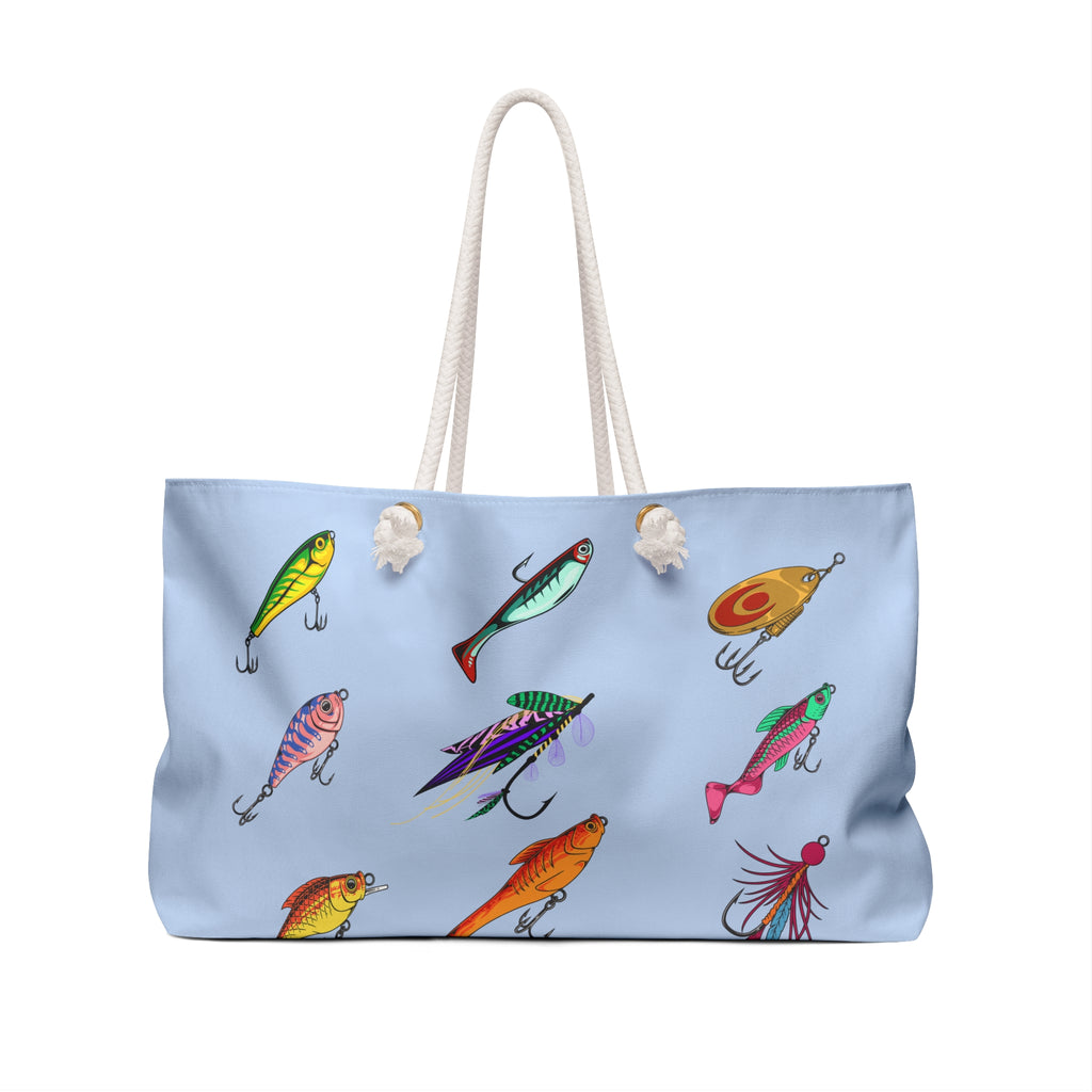 Fishing Weekender Bag, Large Tote Perfect for Beach Weekends or Travel to the Lake House