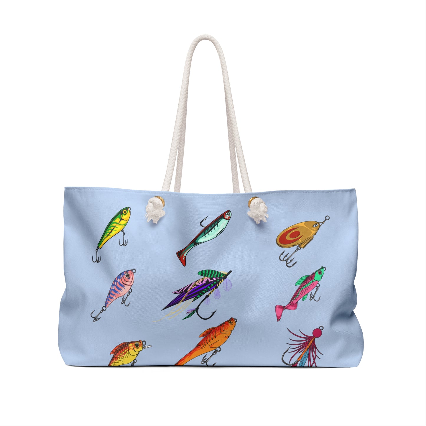 Fishing Weekender Bag, Large Tote Perfect for Beach Weekends or Travel to the Lake House