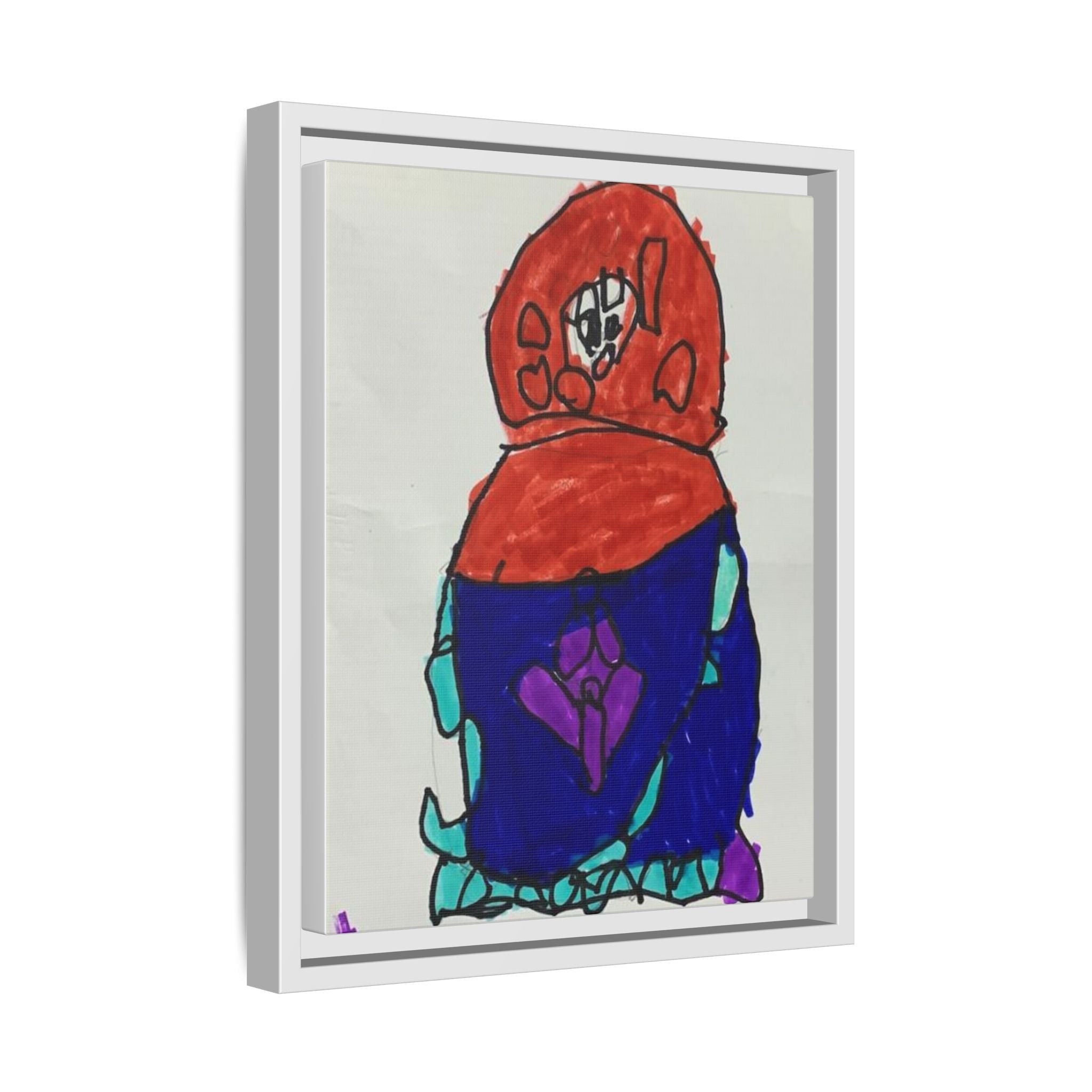 Matryoshka Doll, Babushka Dolls, Russian Nesting Dolls Matte Canvas, Framed (Multi-color)