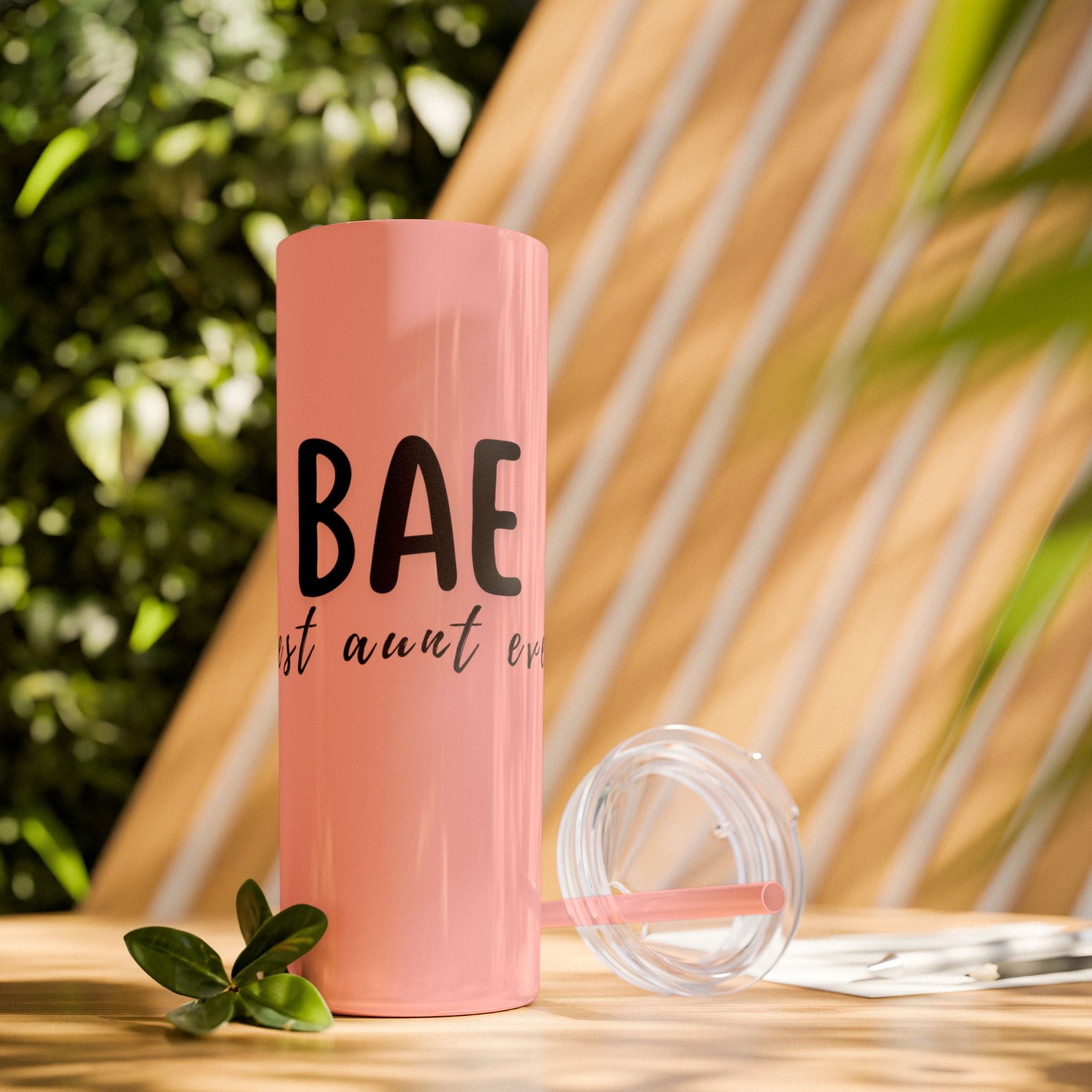 BAE Best Aunt Ever Skinny Tumbler with Straw, 20oz more colors