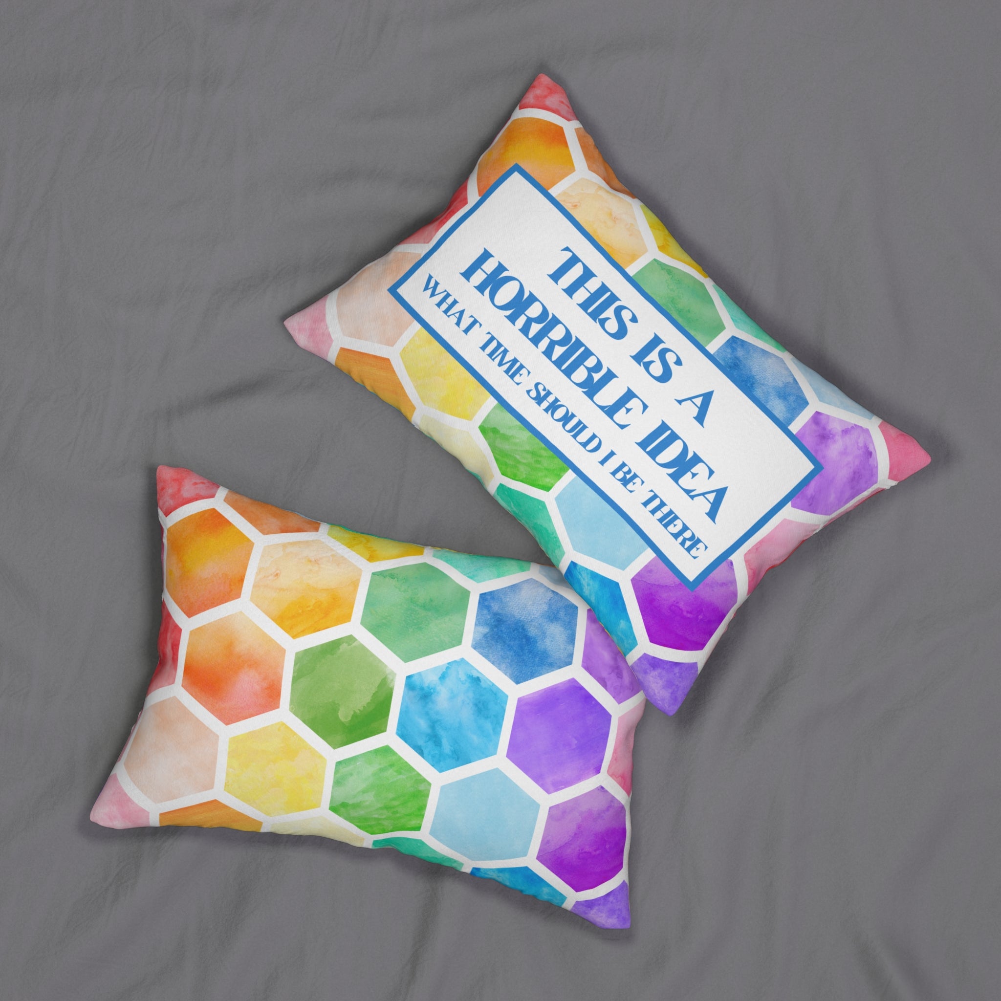 Sarcastic Quote Decorative Pillow, Funny Throw Pillow for Home Decor, Accent Cushion with Snarky Saying Colorful Decor