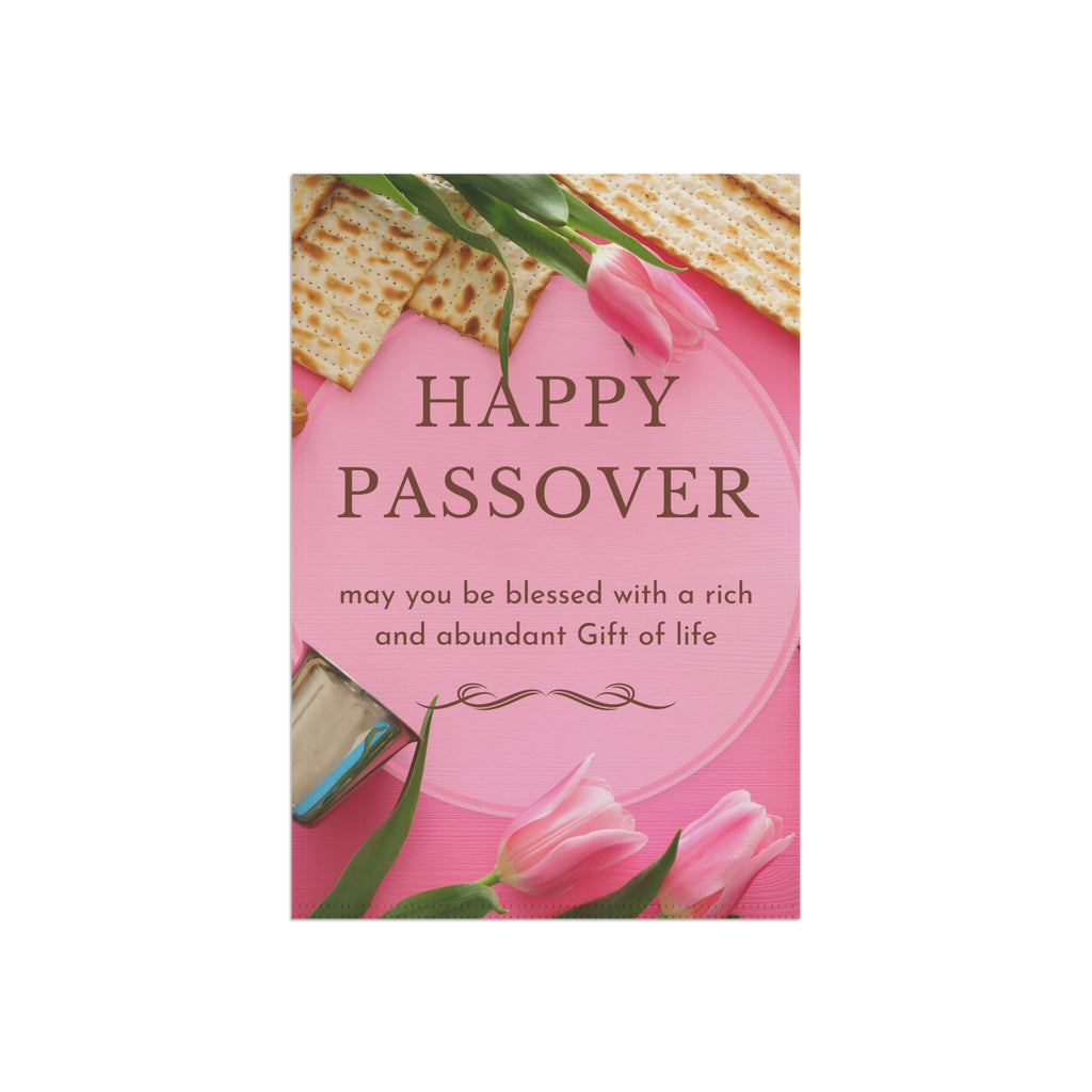 Passover Garden Flag- Celebrate Passover with Joyful Decor, Outdoor Garden Flag, Spring Celebration Decoration, Jewish Home