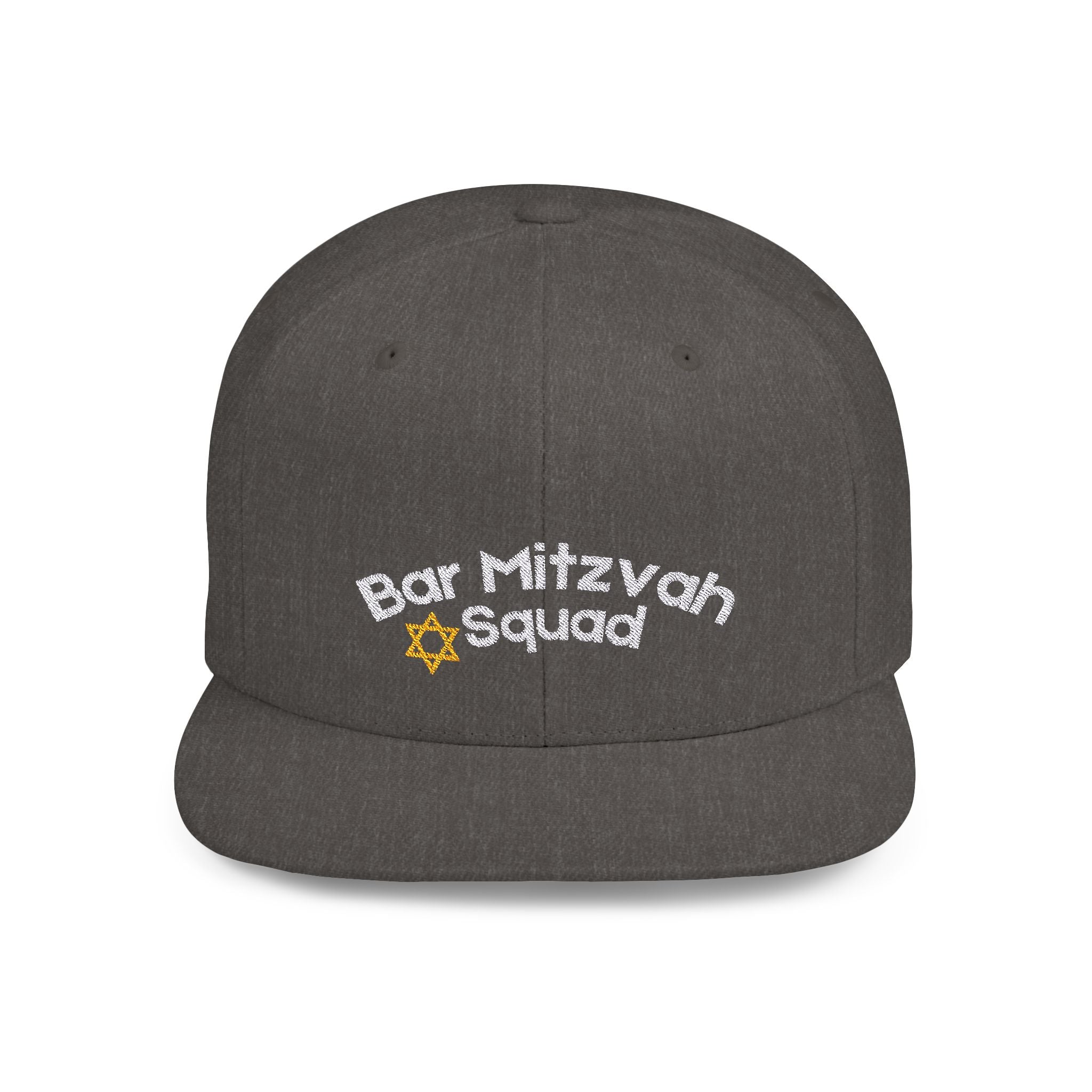 Bar Mitzvah Squad Flat Bill Snapback Bar Mitzvah Hat