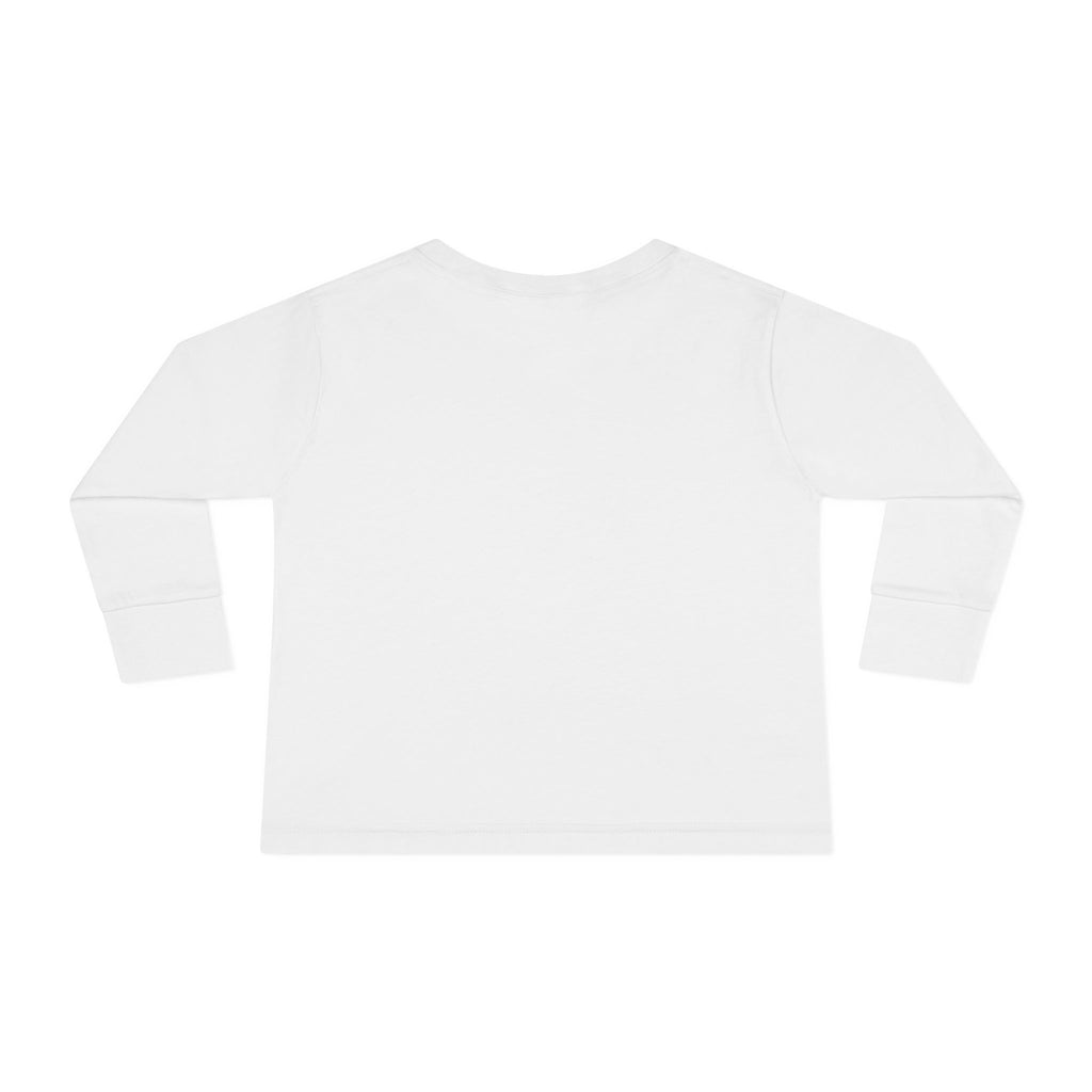 Bob Ross Inspired Toddler Long Sleeve Tee - Happy Little Mistakes Graphic Tee