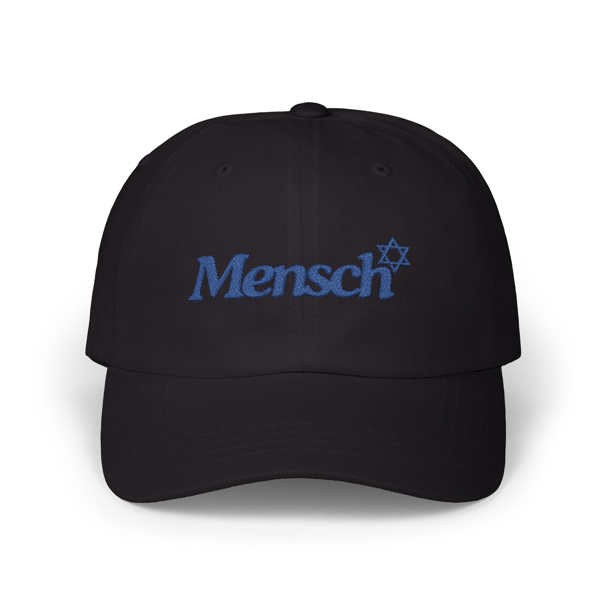 Mensch Hat Jewish Mensch Classic Baseball Cap for Mensch Embroidered Jewish Gift