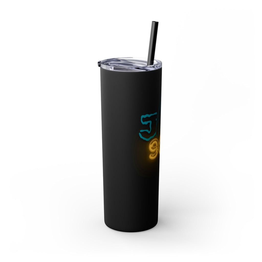 Shark Tooth 904 Skinny Tumbler with Straw, 20oz