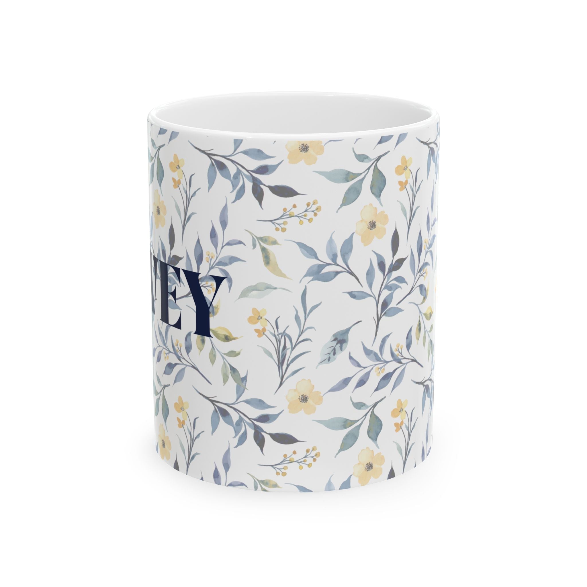 Oy Vey Floral Ceramic Mug, Tea Coffee Cup Gift,Jewish Mug Floral Pattern Mug for Jewish Gifts, Oy Vey Yiddish Gifts