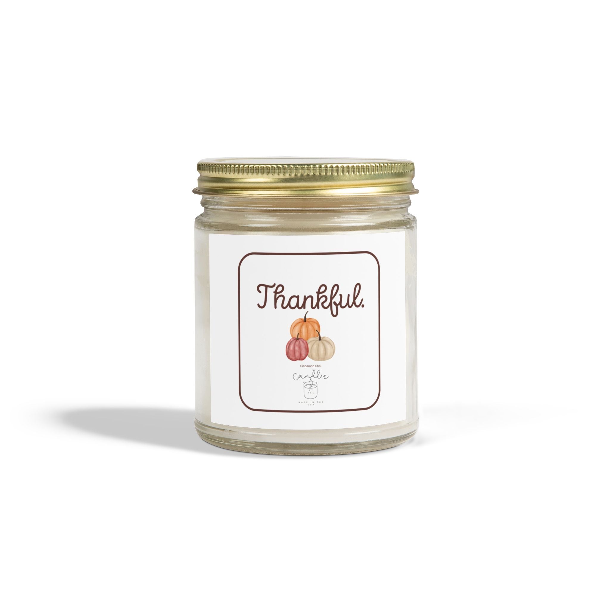 Thankful Fall Candle  Cinnamon Chai Scented Candle