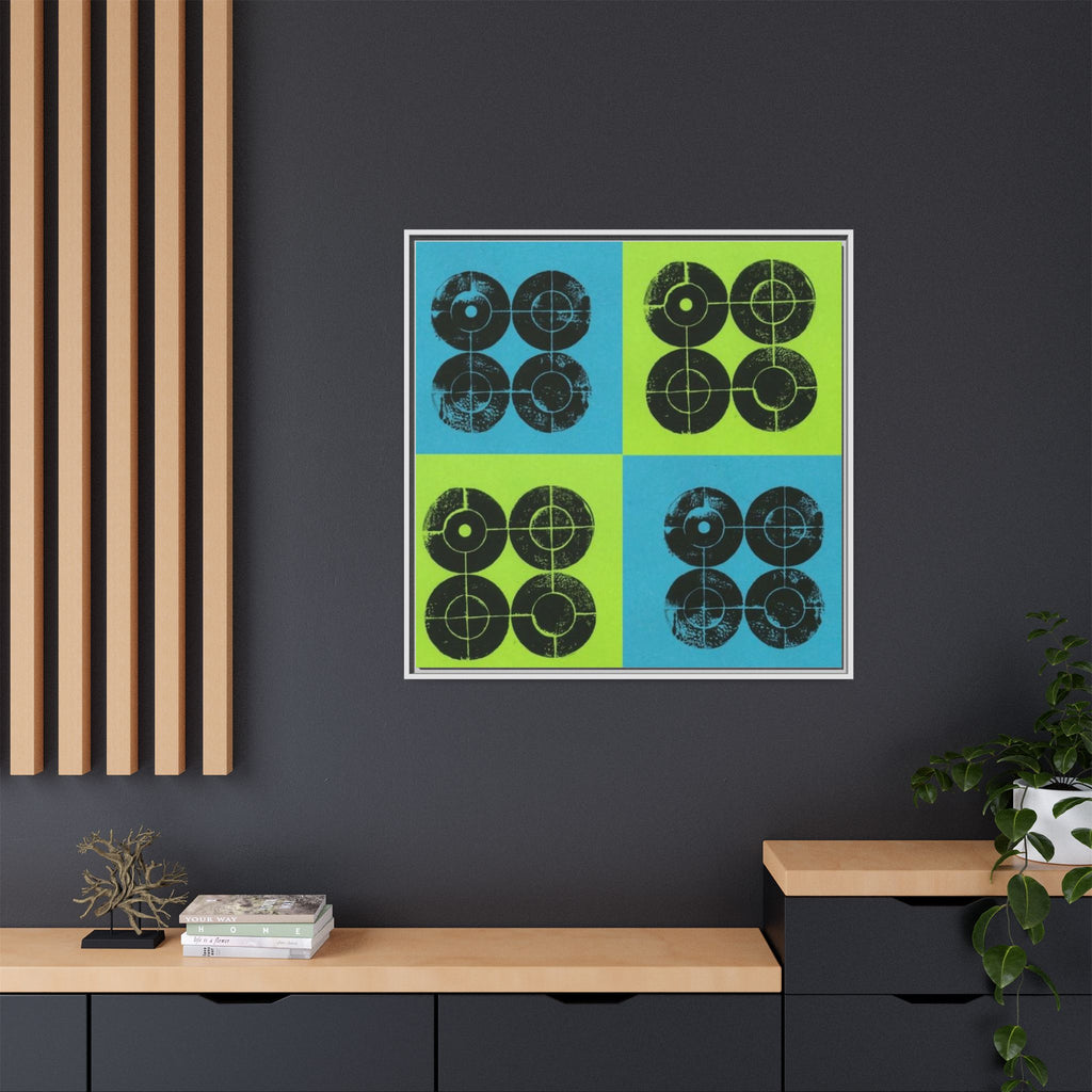 Printing With Legos Collagraph Matte Canvas, Framed