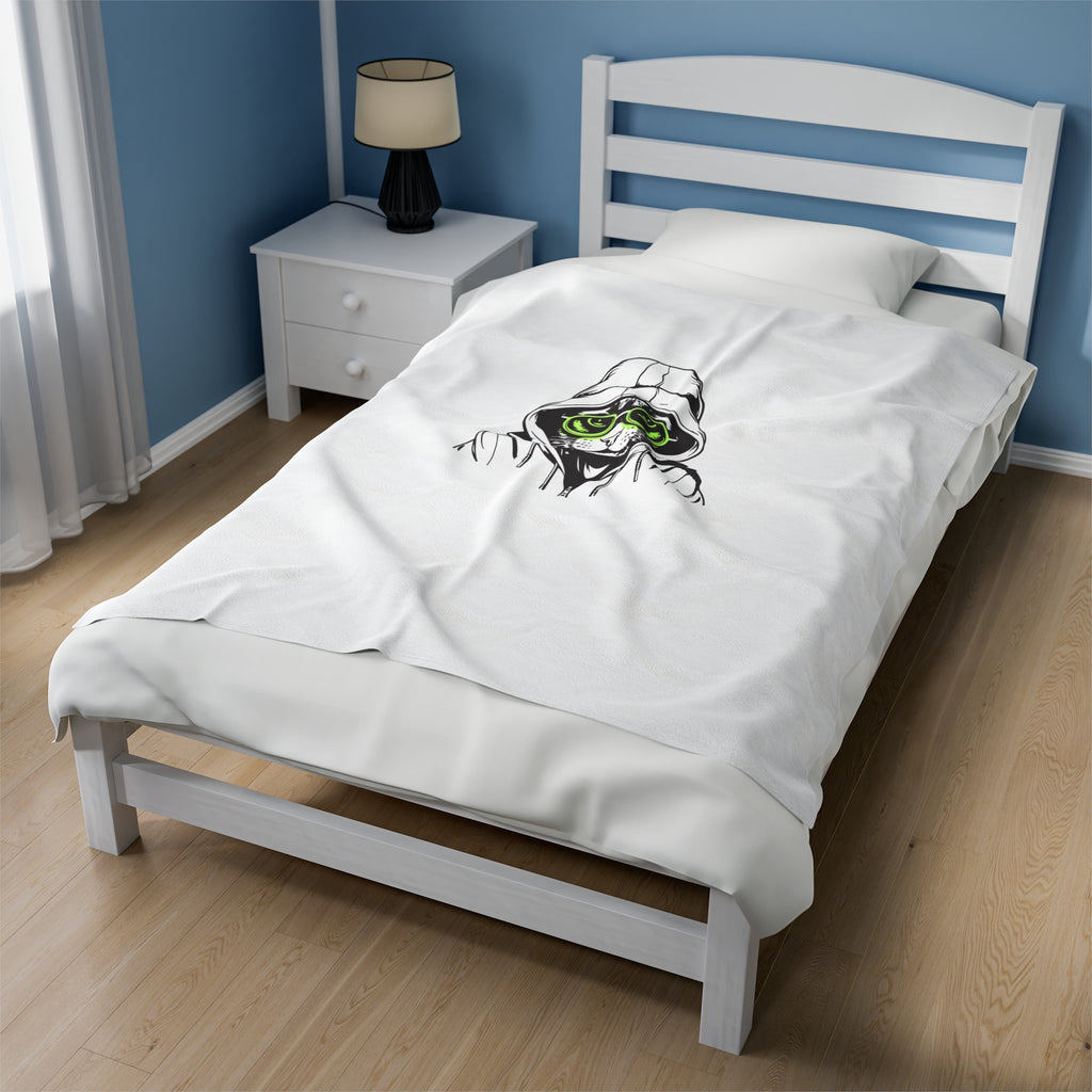 Cool Kat or Angry Kitty Velveteen Plush Blanket