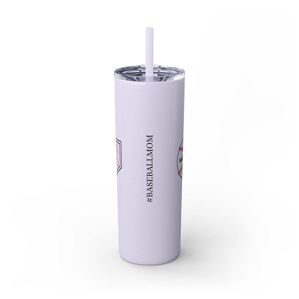 Custom CJs Mom Skinny Tumbler with Straw, 20oz