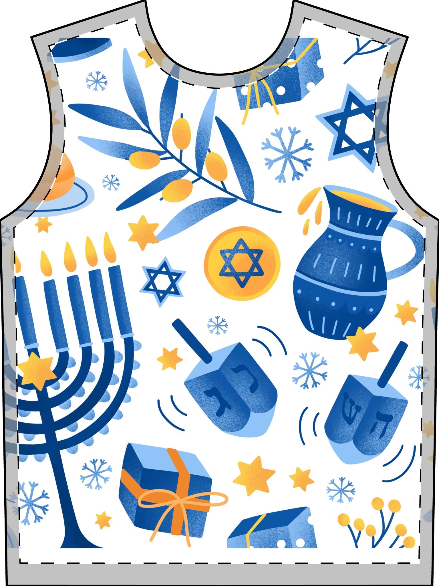 Bubbe's Design adult Hanukkah Pajama Set Chanukah Pajamas for Adults