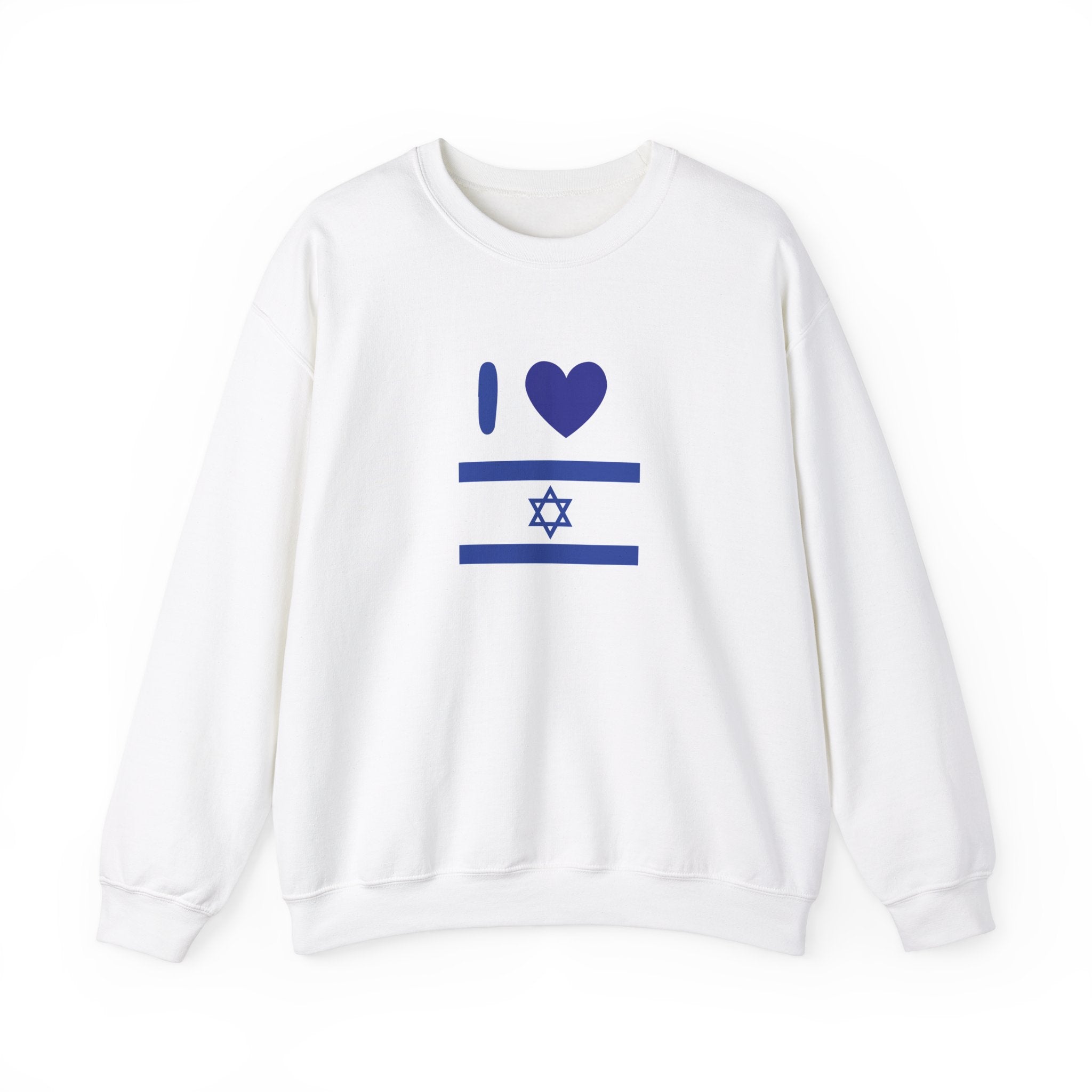 I Love Israel Unisex Heavy Blend™ Crewneck Sweatshirt