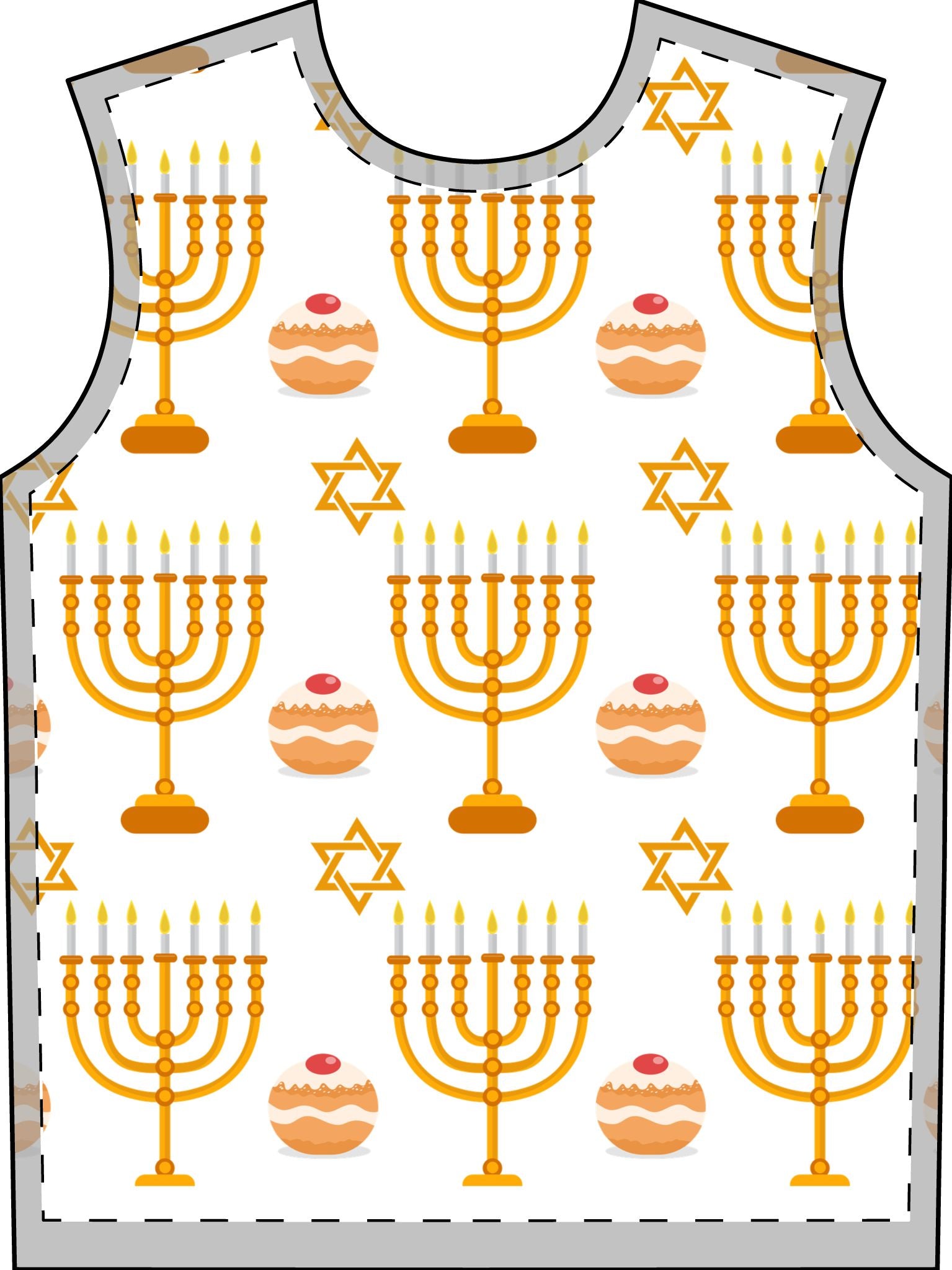 The Mensch Pajama Print Set for Adults | Hanukkah Pajamas for Adults | Adult Hanukkah Pajama