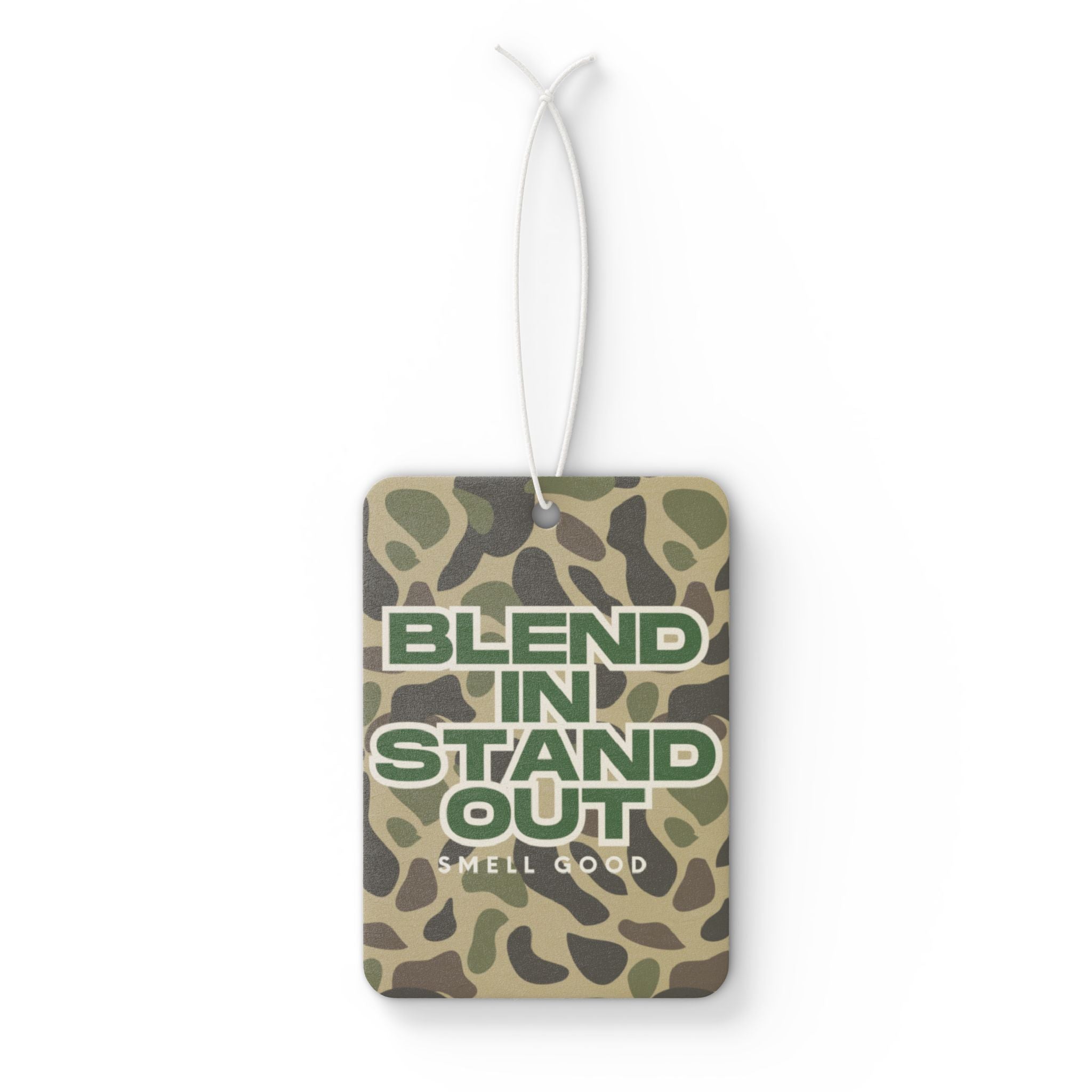 Camouflage Car Air Freshener, Unique Vehicle Gift, Smell Good Decor, Fun Auto Accessory, Blend In Stand Out Design
