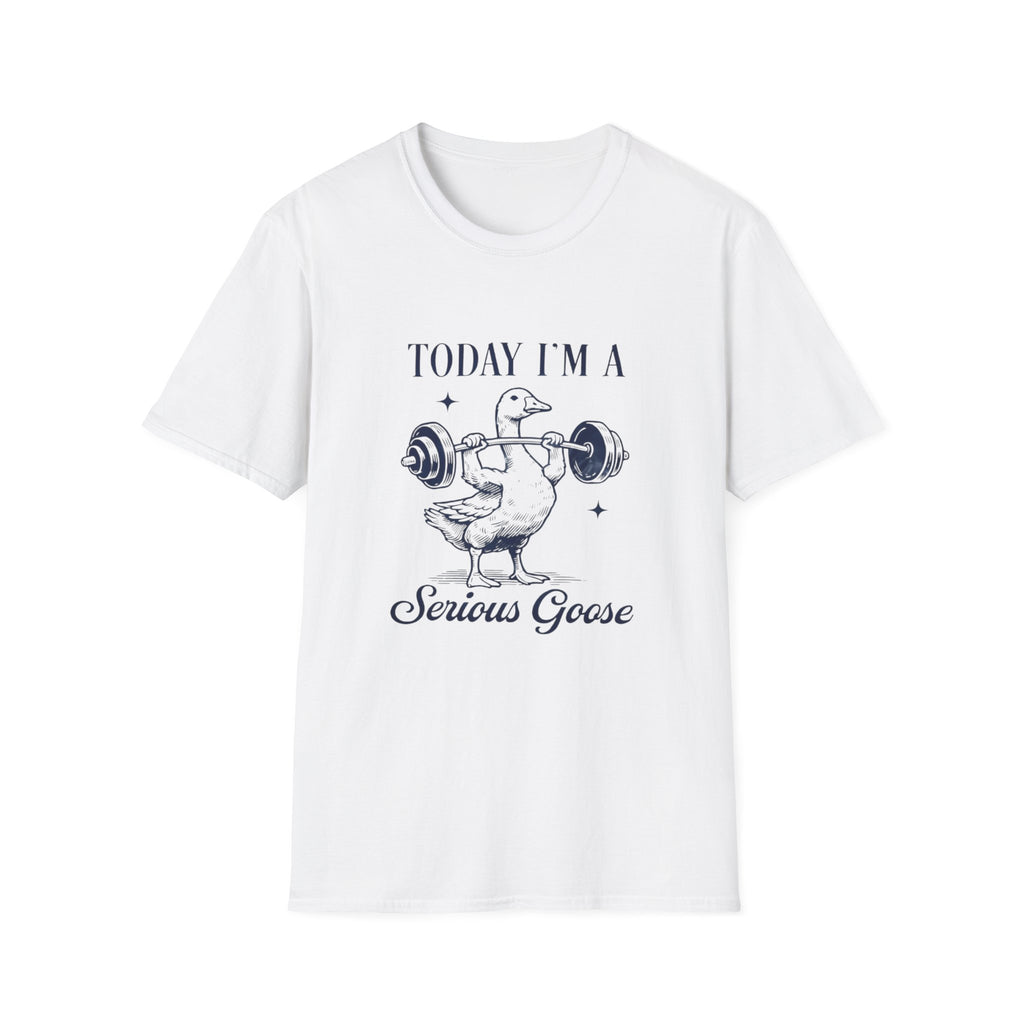 Serious Goose Tee Serious Goose Soft Vintage Style Tee, Funny Goose T-shirt