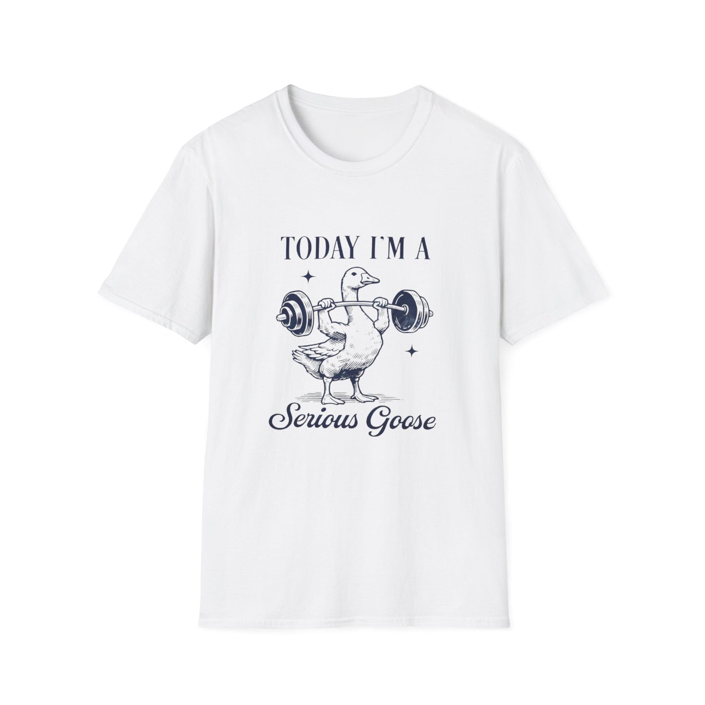 Serious Goose Tee Serious Goose Soft Vintage Style Tee, Funny Goose T-shirt