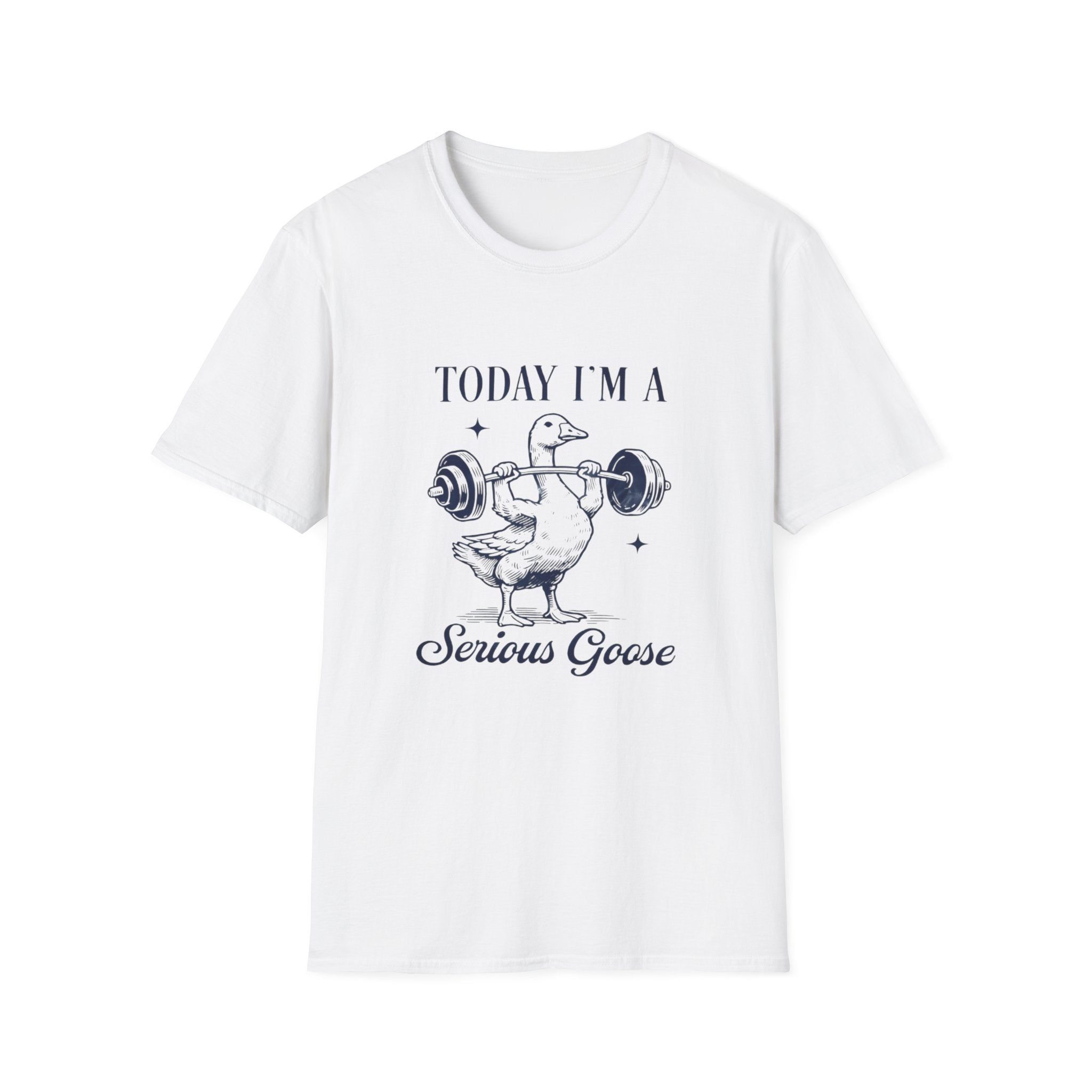 Serious Goose Tee Serious Goose Soft Vintage Style Tee, Funny Goose T-shirt