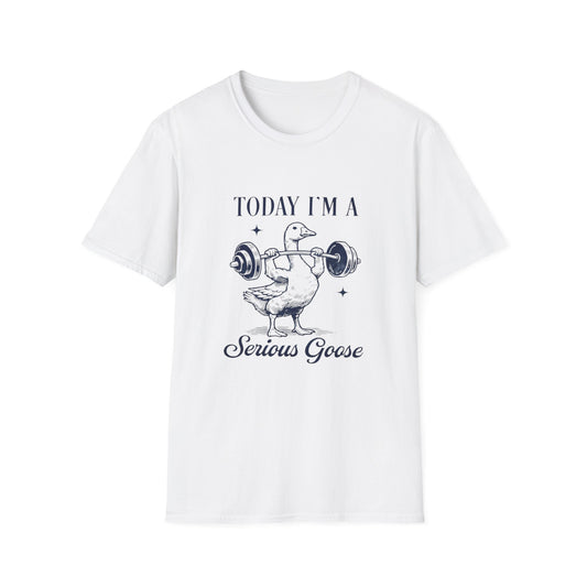 Serious Goose Tee Serious Goose Soft Vintage Style Tee, Funny Goose T-shirt