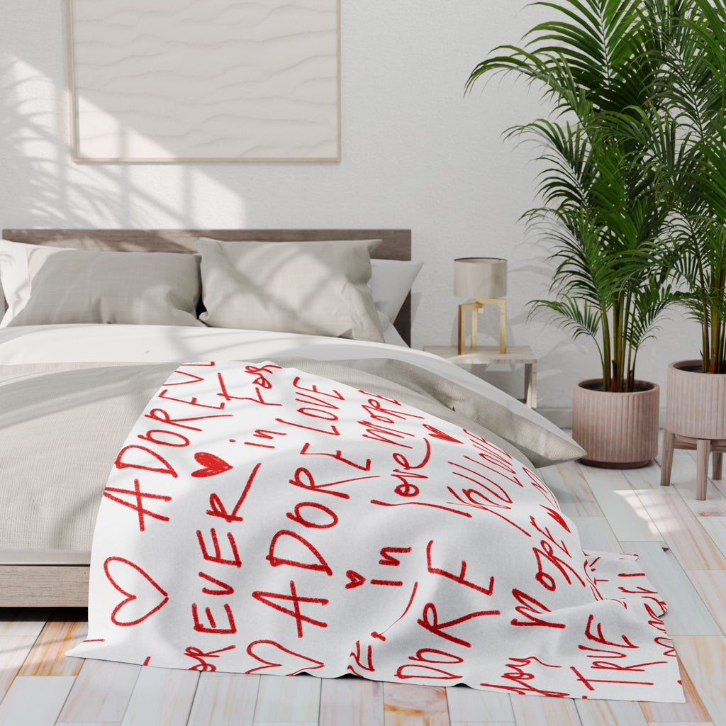 Valentine's Fleece Blanket Soft Cozy Valentine's Blanket