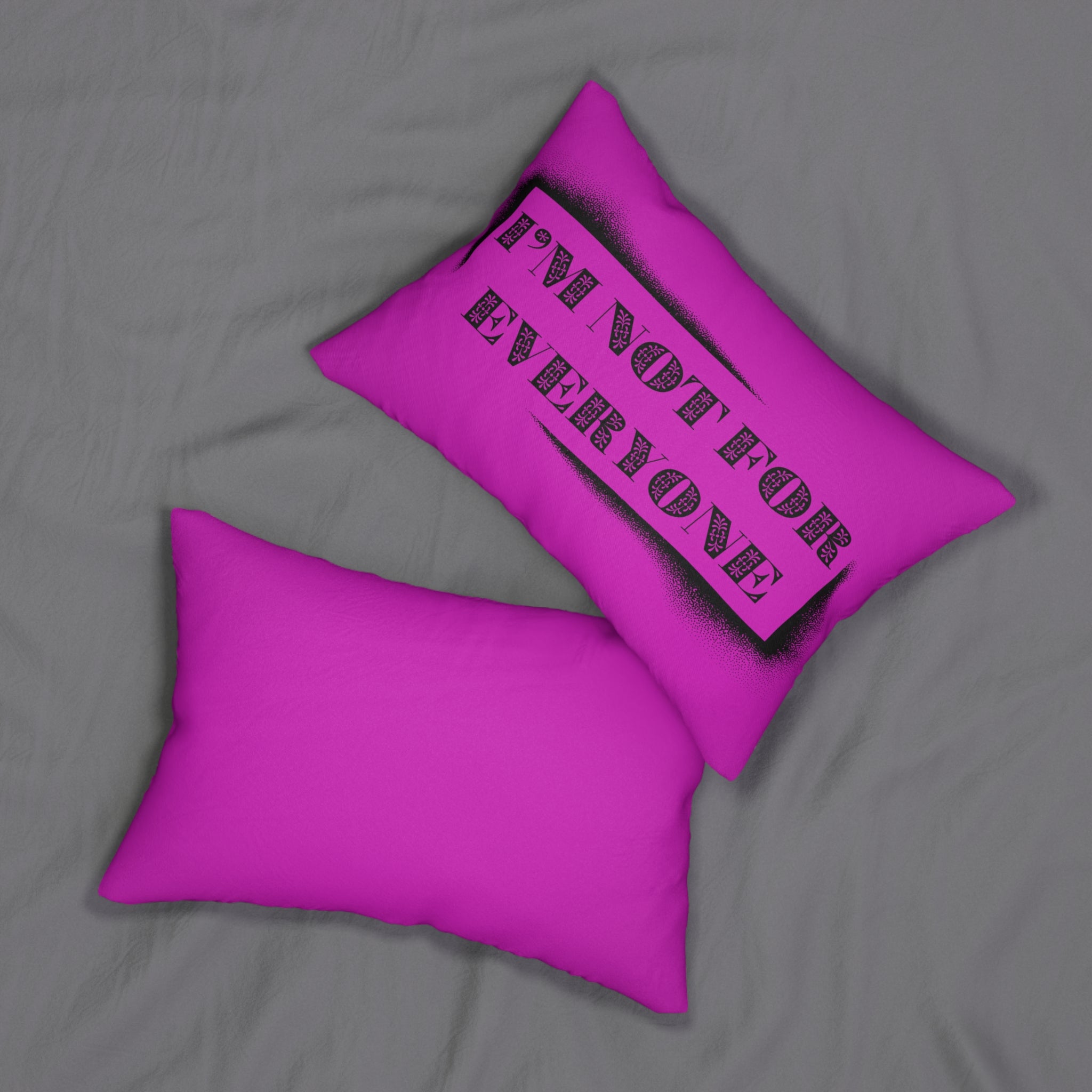 Decorative Pillow for Her I'm Not For Everyone Pink and Black Pillow Gift for Her
