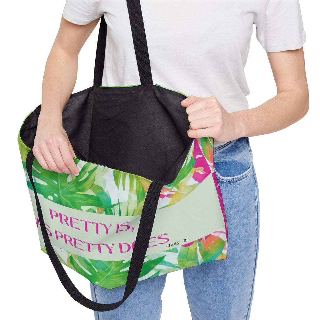 Vibrant Tropical Weekender Tote Bag - Perfect for Beach Days