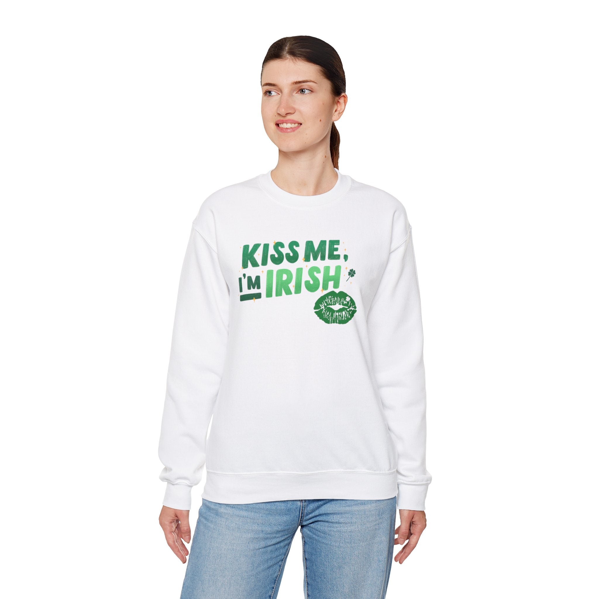 Kiss Me, I'm Irish Sweatshirt - Unisex St. Patrick's Day Crewneck
