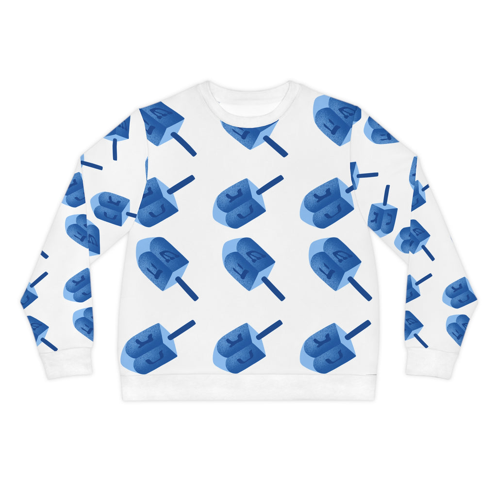 Hanukkah Lightweight Sweatshirt with Unique Dreidel Design Hanukkah Pajama Top