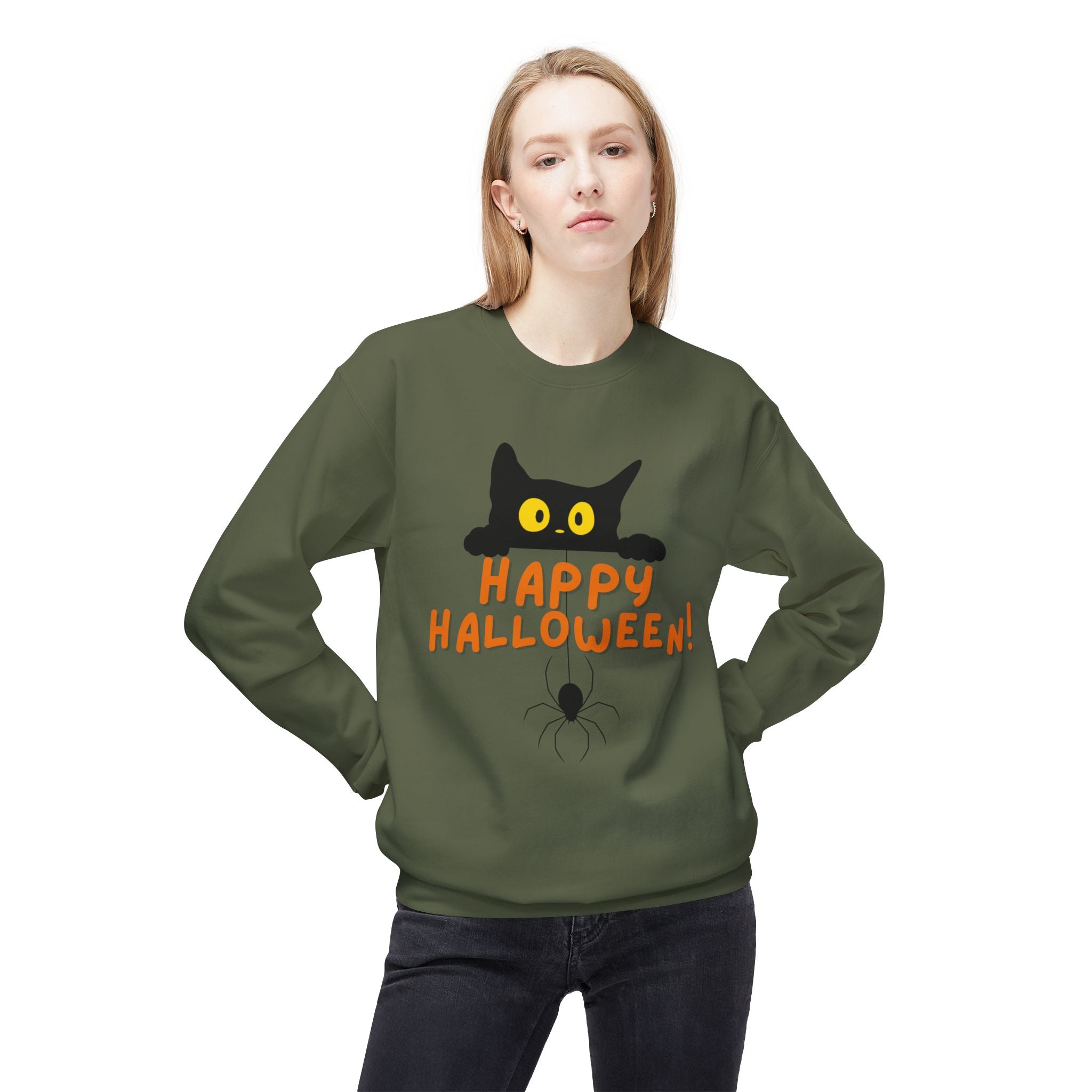 Halloween Sweatshirt for Halloween Shirt for Halloween Happy Halloween Sweatshirt Halloween Crewneck Sweatshirt