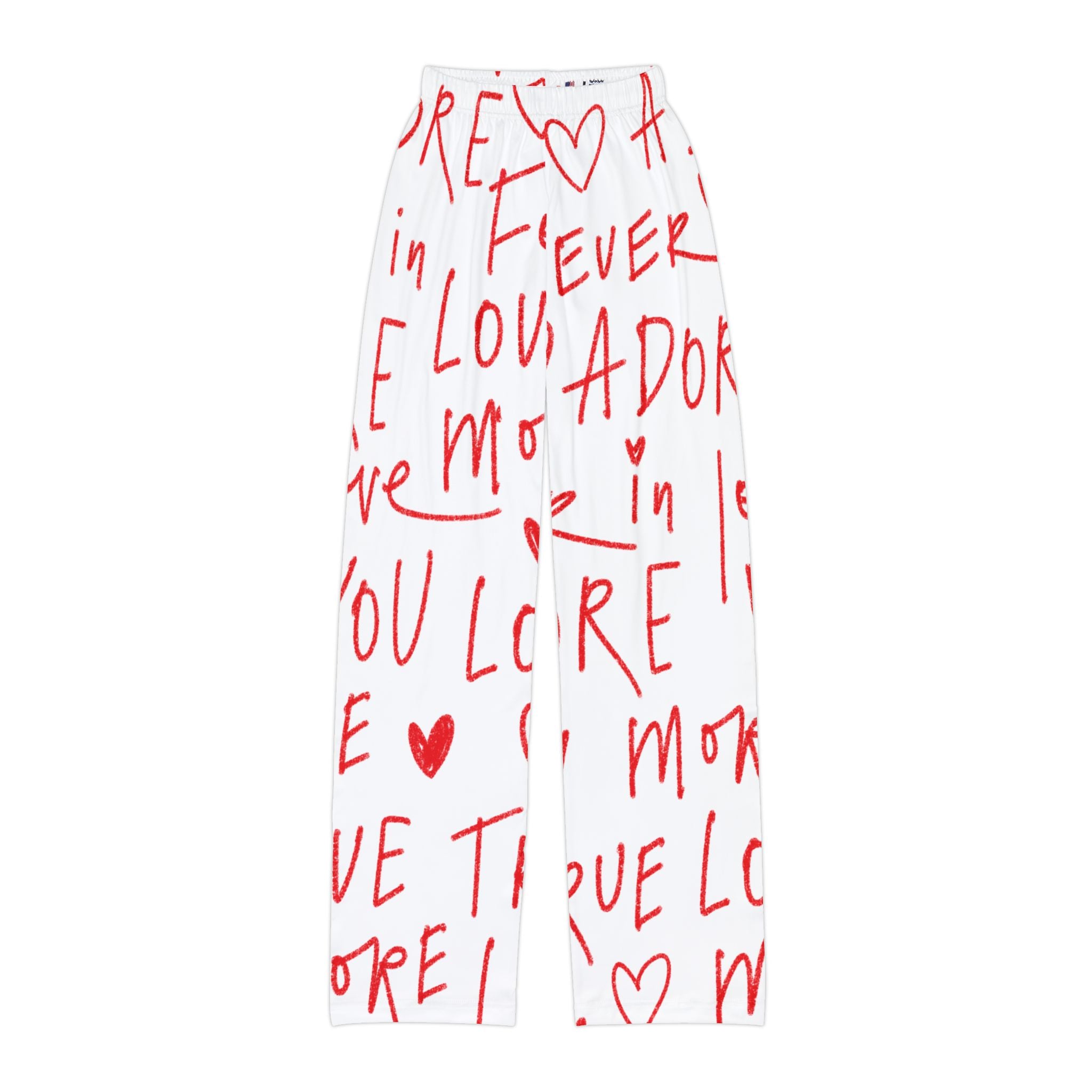 Kids Valentine's Pajama Pant Youth Valentine Lounge Pants