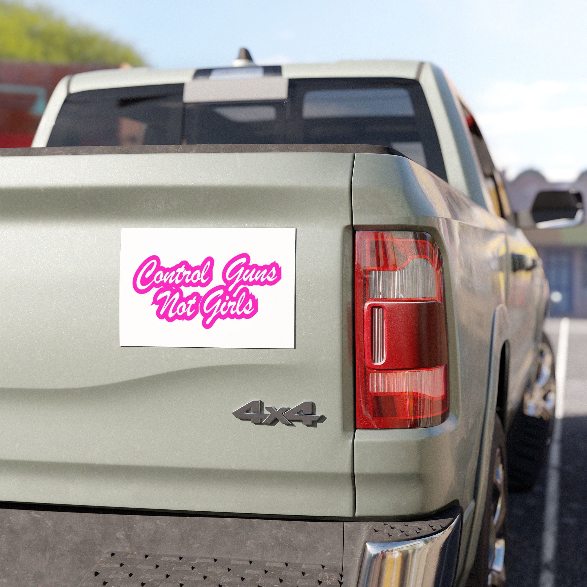 Control Guns Not Girls Car Magnets Control Guns Not Girls Human Rights Mantra Protect Womens Rights and lives Control Guns Not Girls!