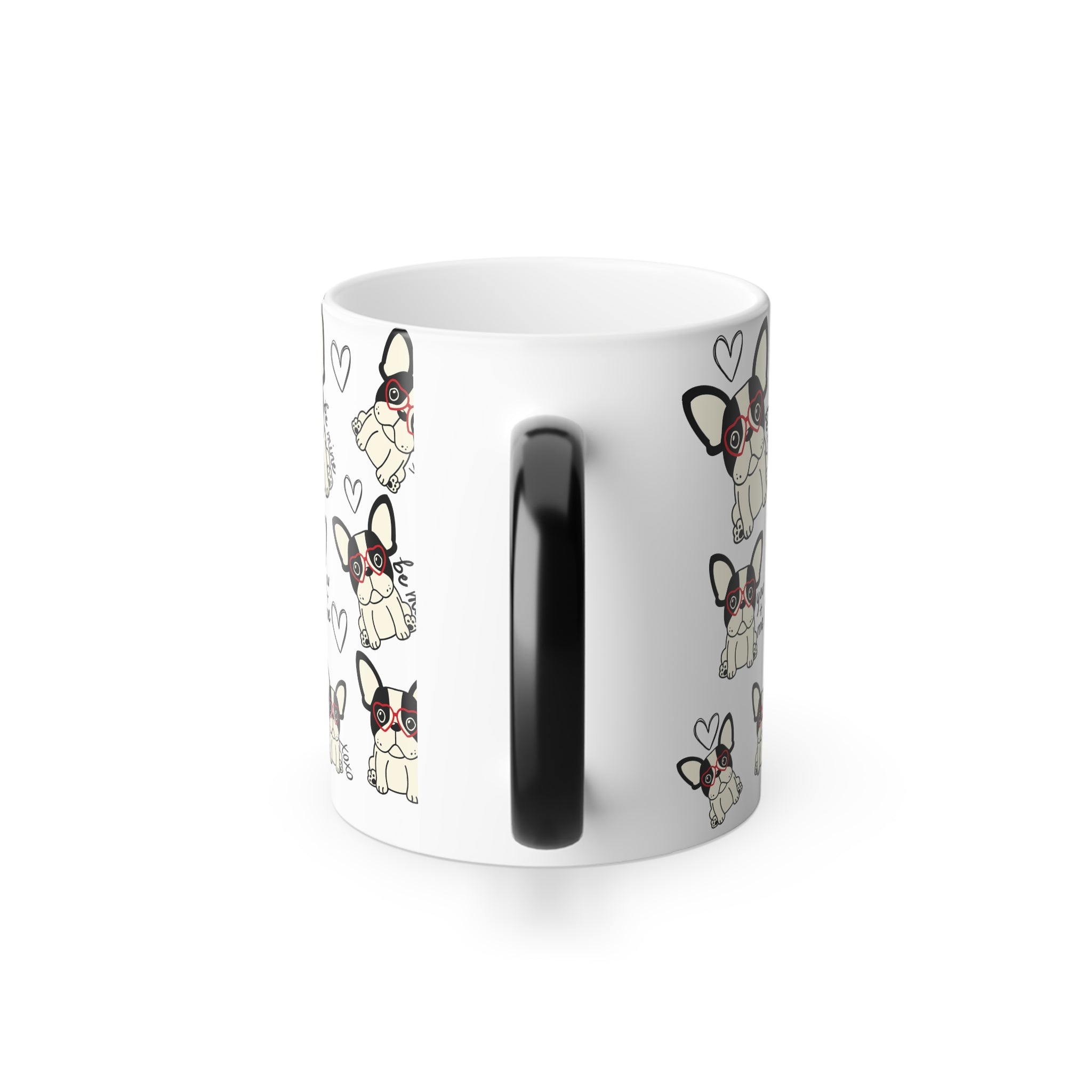 Color Morphing Mug French Bulldog Valentine's Day Gift 11oz