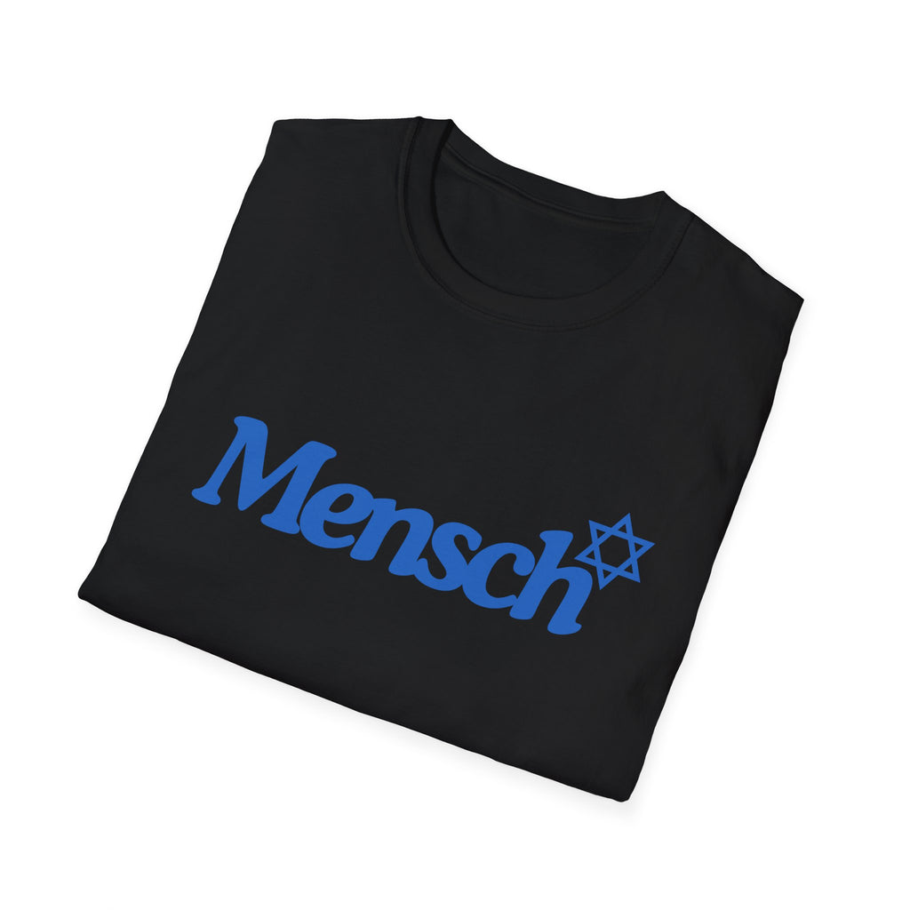 Mensch T-Shirt with Mensch and Star of David for a Mensch Shirt