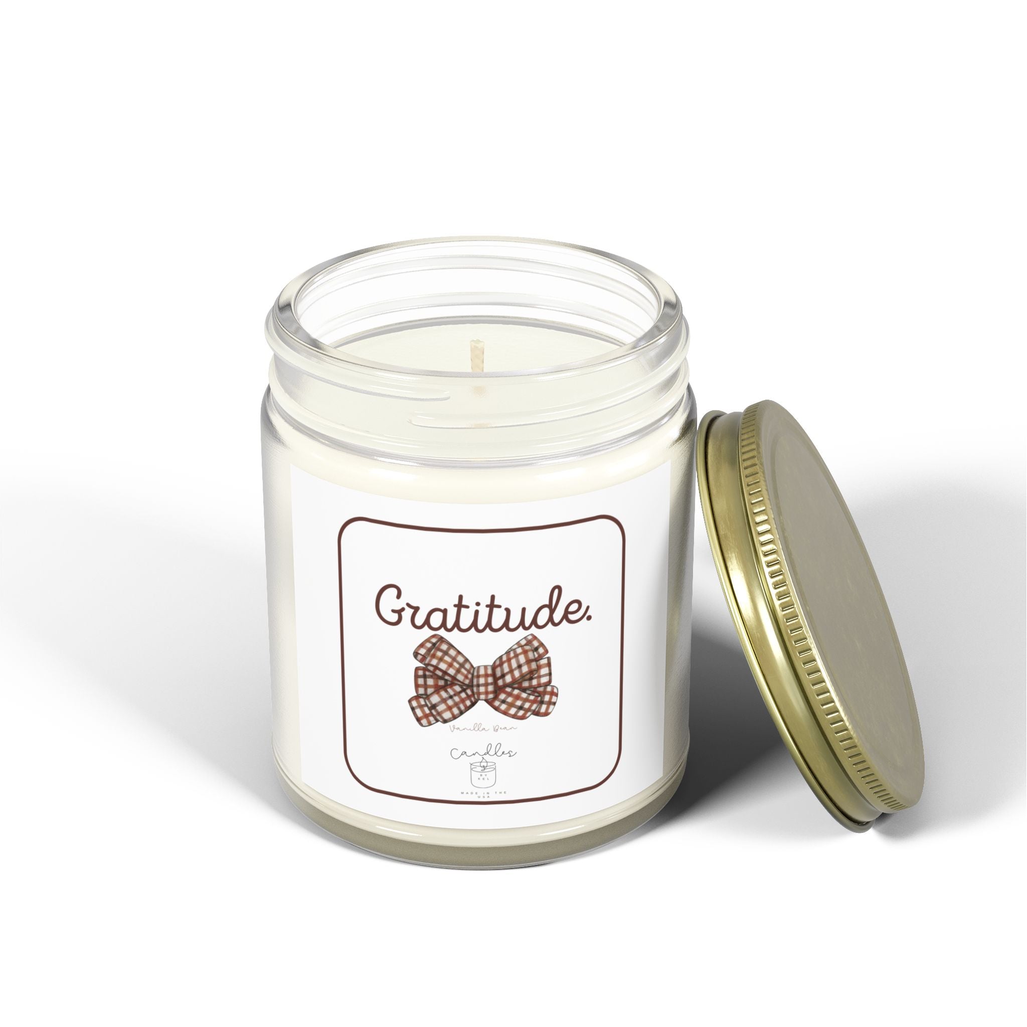 Gratitude Vanilla Bean Scented Candle Fall Scented Candle