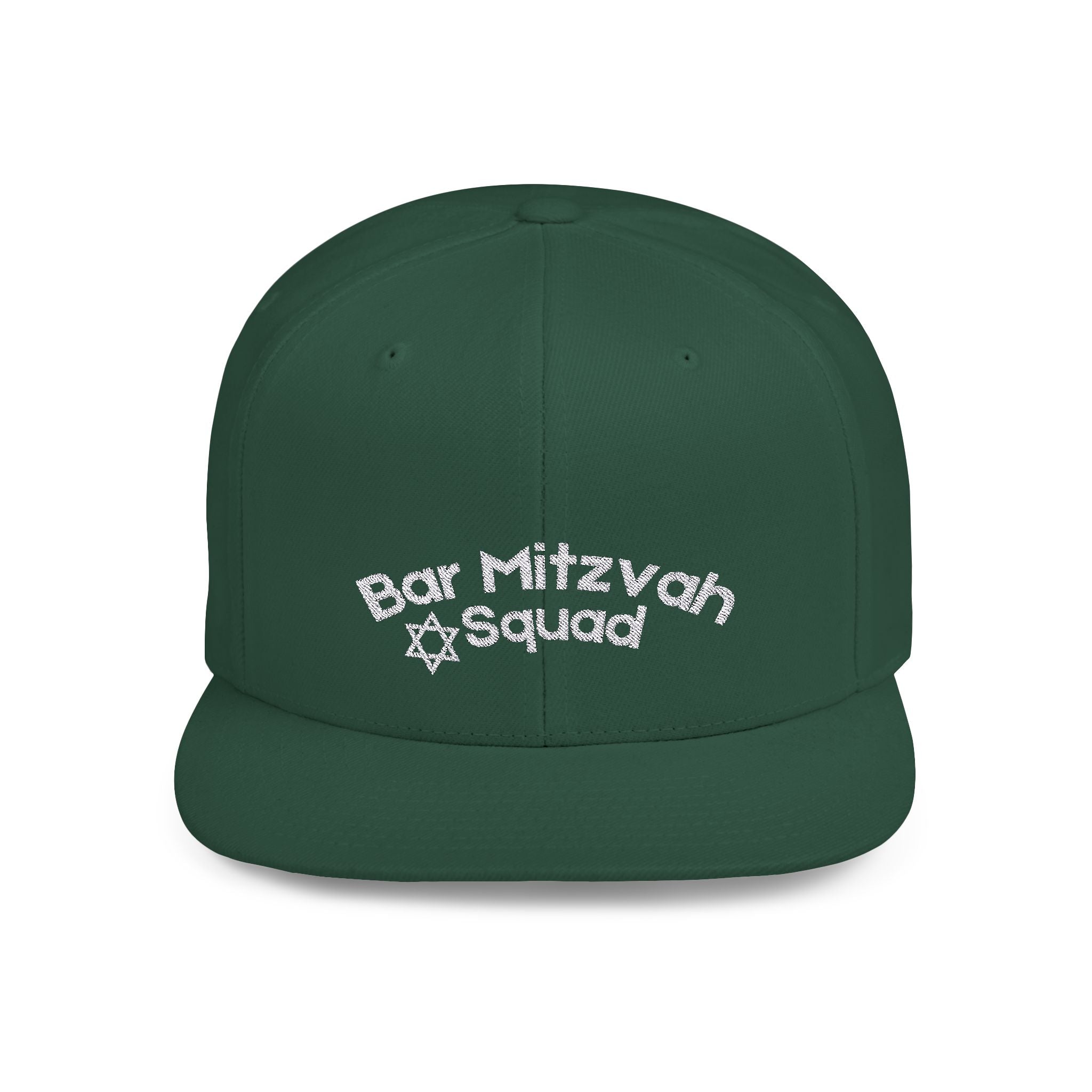 Bar Mitzvah Squad Flat Bill Snapback Bar Mitzvah Hat