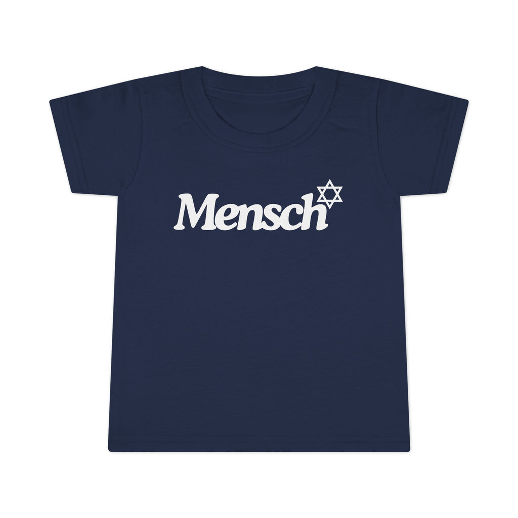 Toddler Mensch T-Shirt Jewish Kids Tee Yiddish Fun Playtime Shirt Jewish Toddler Gifts