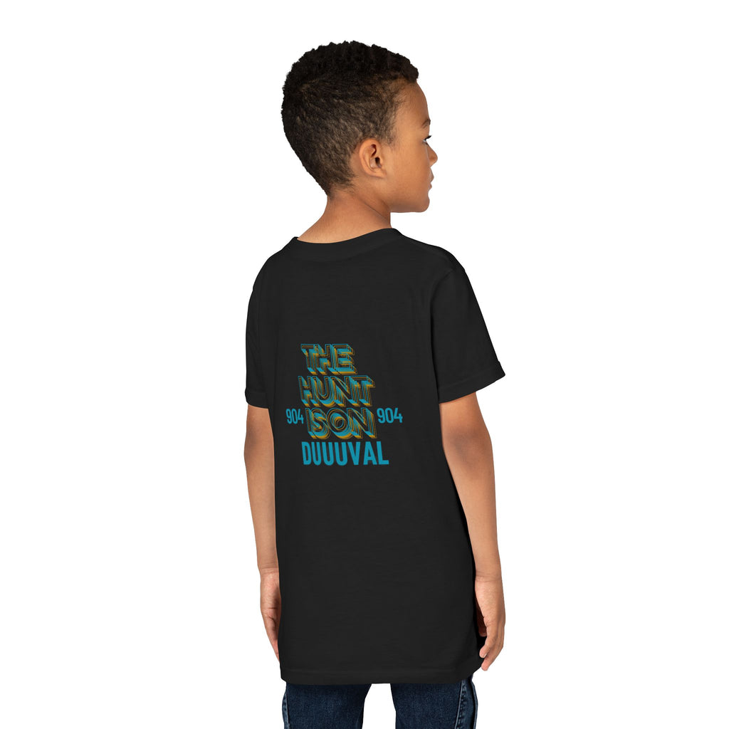 Travis Hunter Youth Short Sleeve Tee - 'The Hunt Is On' Jags Hunter Fan Wear TShirt Kids
